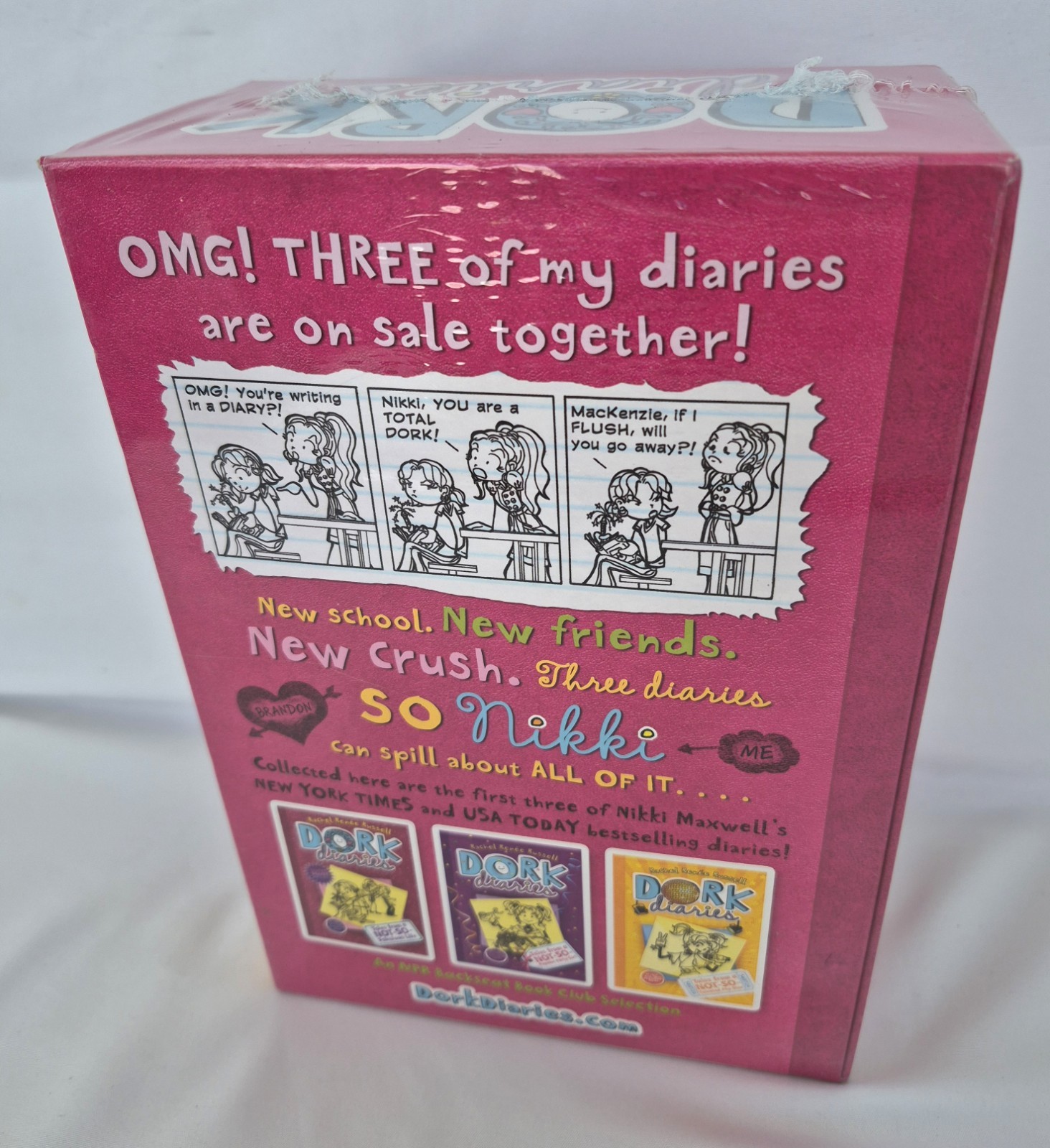 Dork Diaries Hardcover Box Set Books 1-3 Rachel Renee Russell NEW SEALED 3 Books