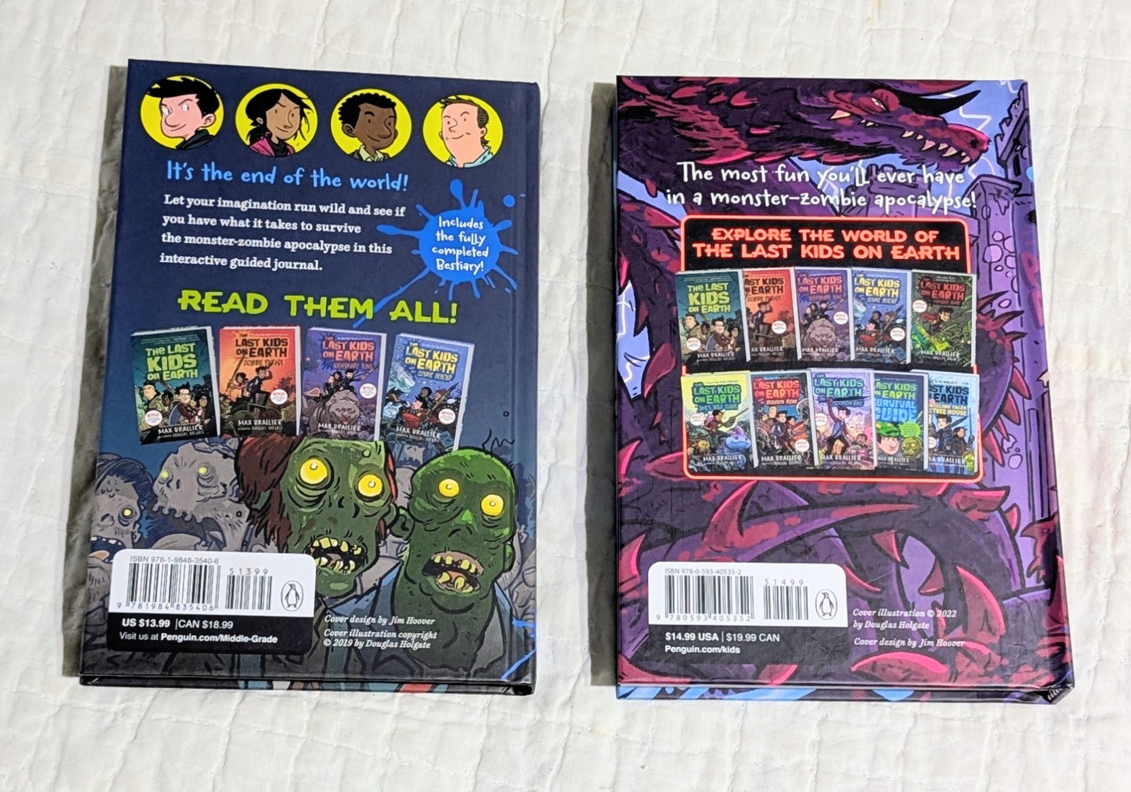 Lot of 6 – The Last Kids on Earth Series books by Max Brailler – Hardcovers VG+