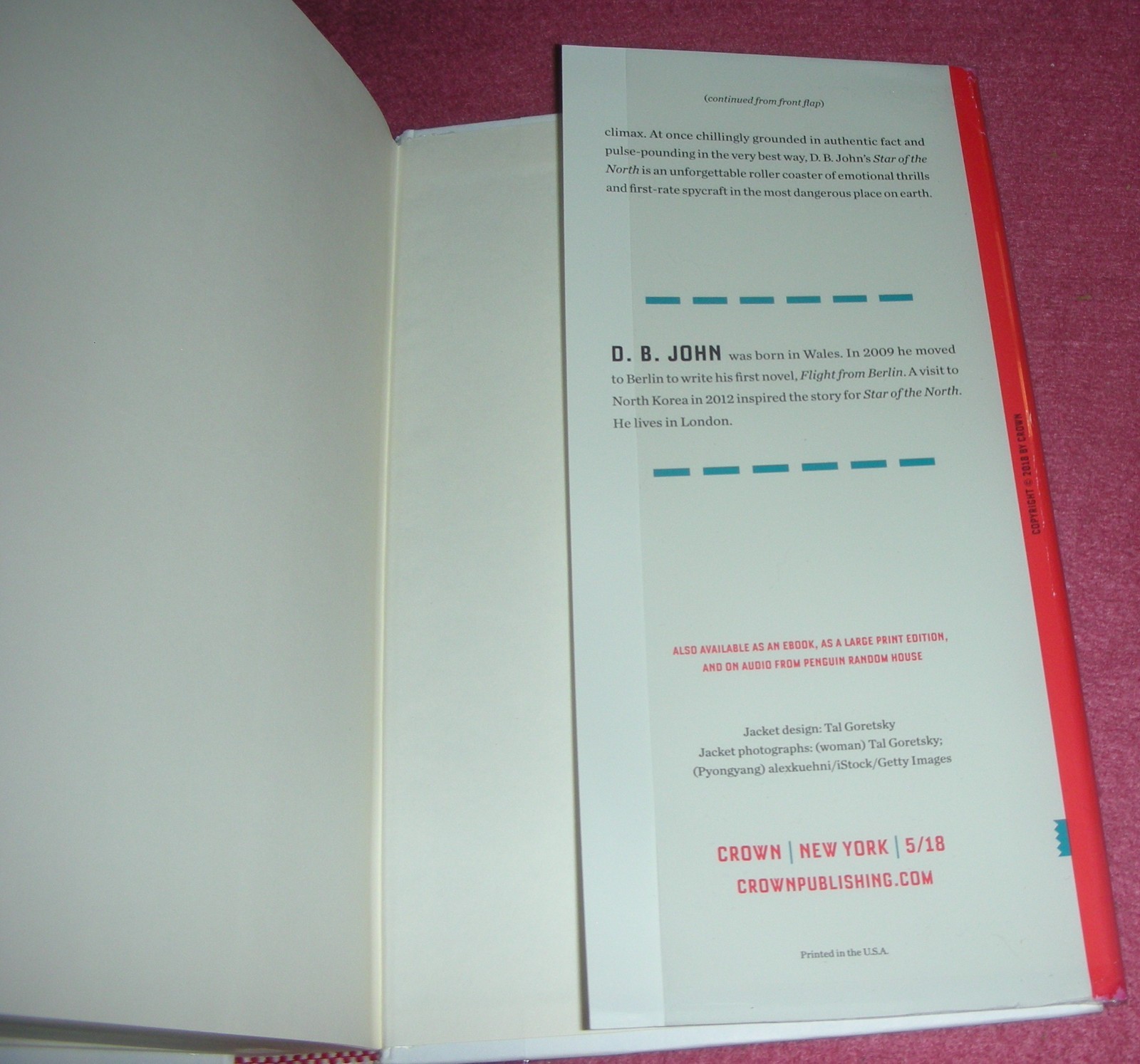 STAR Of The NORTH by D. B. John 2018 HC/DJ ~ 1st Edition 1st Printing + Cover