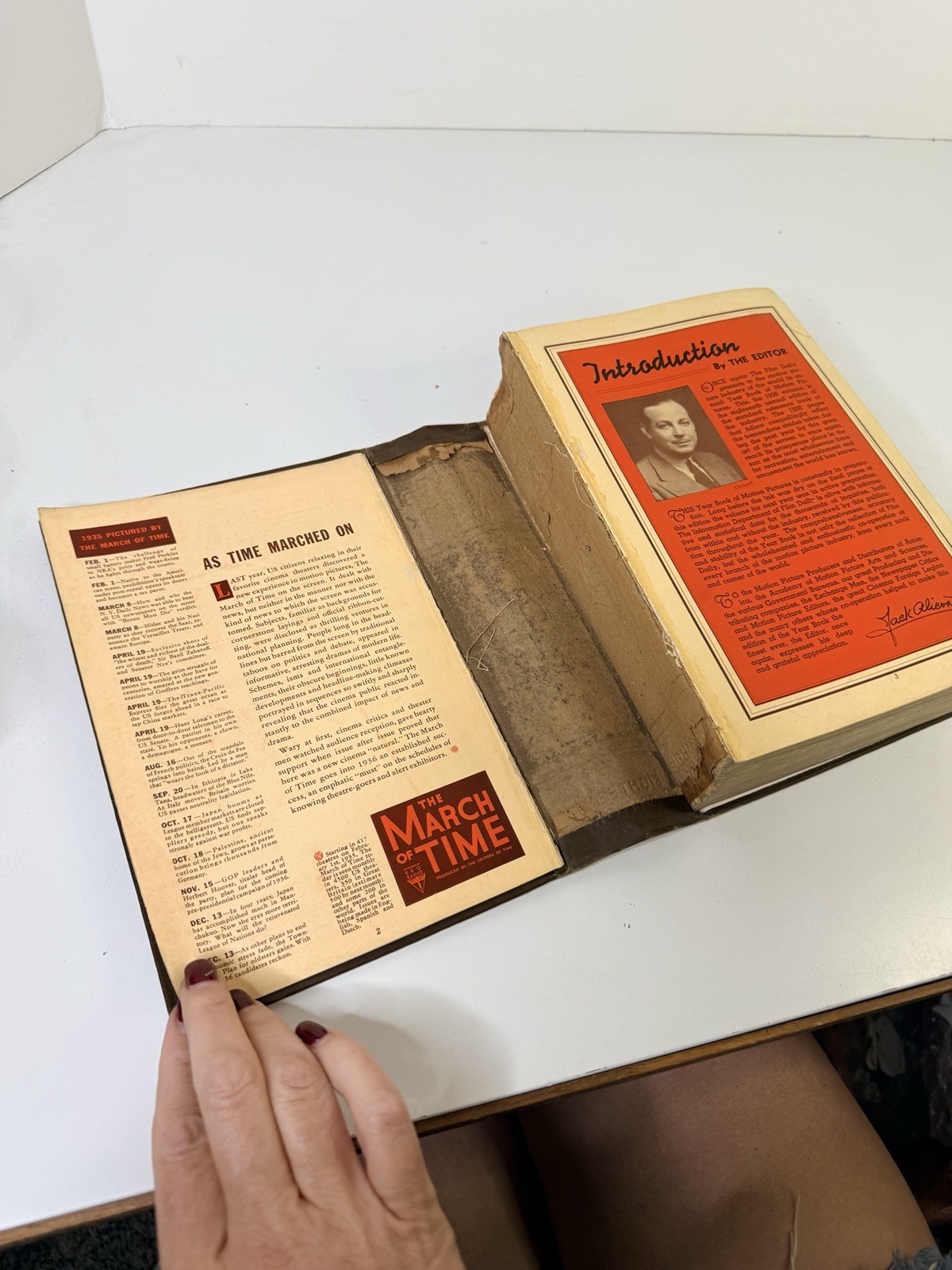 1936 Yearbook Of Motion Pictures 18th Edition The Film Daily Loose Binding AS-IS