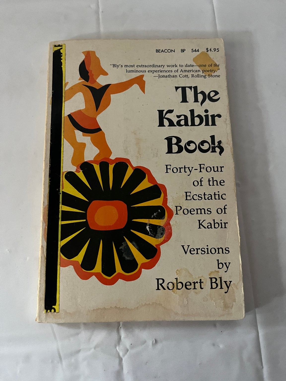 The Kabir Book Robert Bly 1977 Paperback Poetry Beacon Press