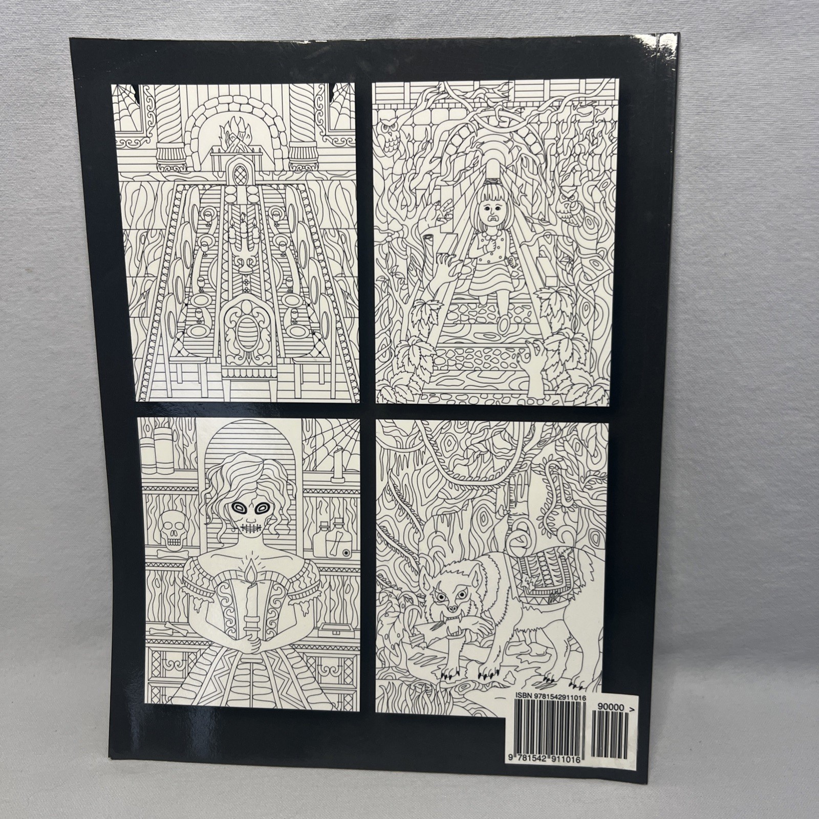 Haunted House : An Adult Coloring Book with Gothic Room Designs, Halloween… B6