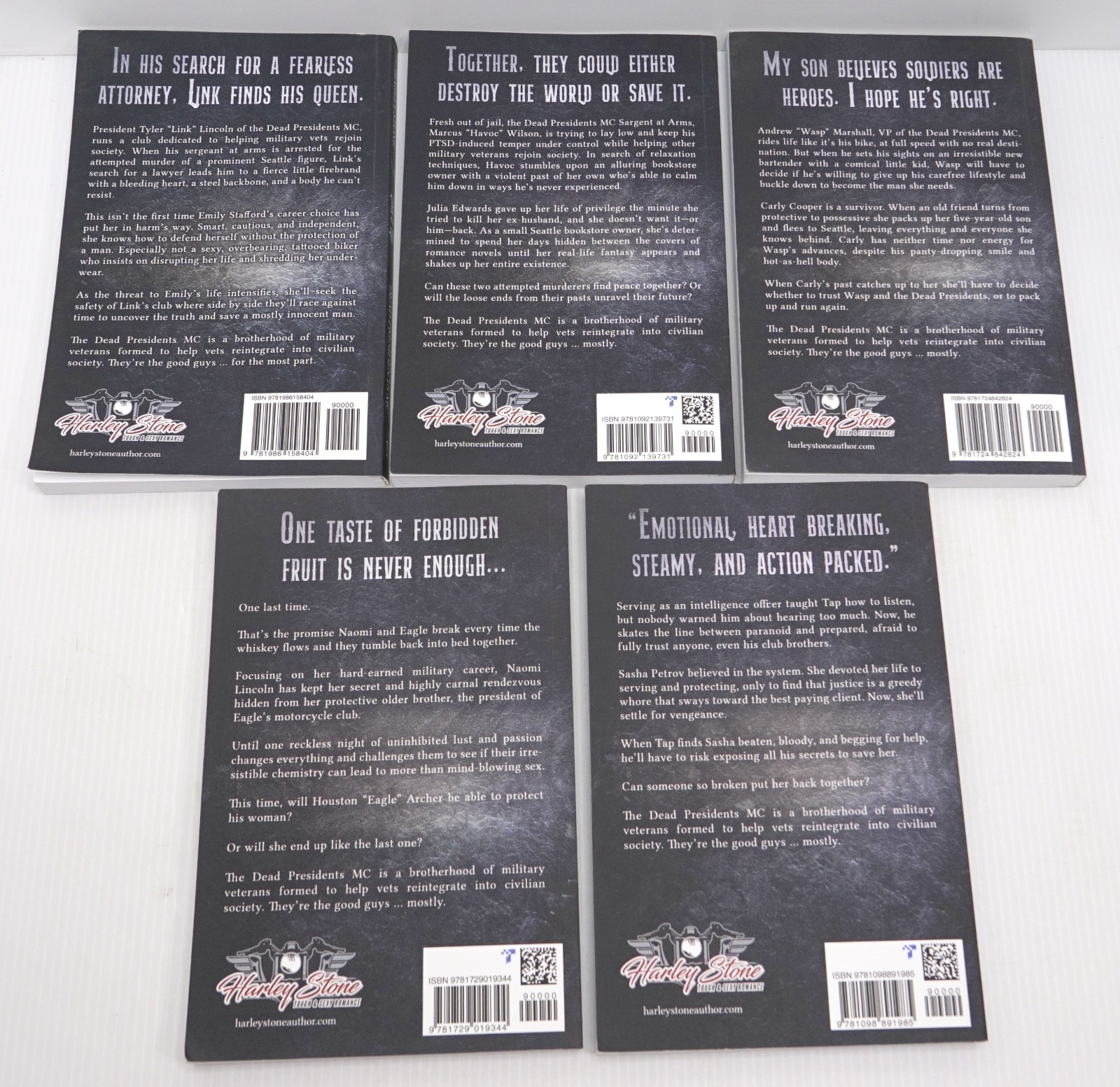 Harley Stone Dead Presidents MC Lot of 10 Trade Paperback 1 2 3 4 5 7 9 10 11 12