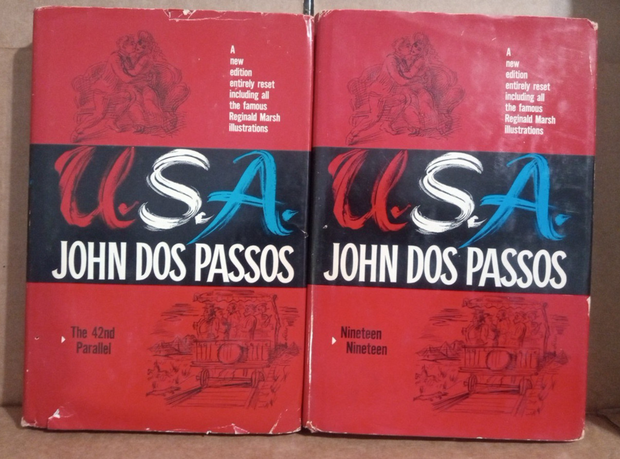 Vintage -USA by John Dos Passos – The 42nd Parallel & Nineteen Nineteen- HC