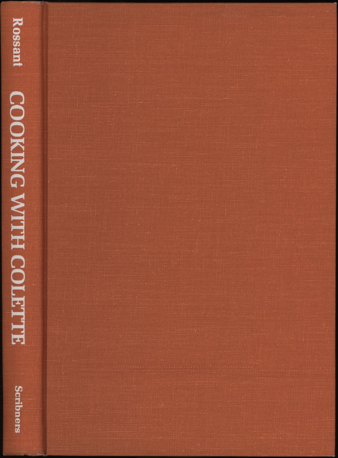 Cookbook COOKING WITH COLETTE Rossant Beginner Basic 1ST/DJ