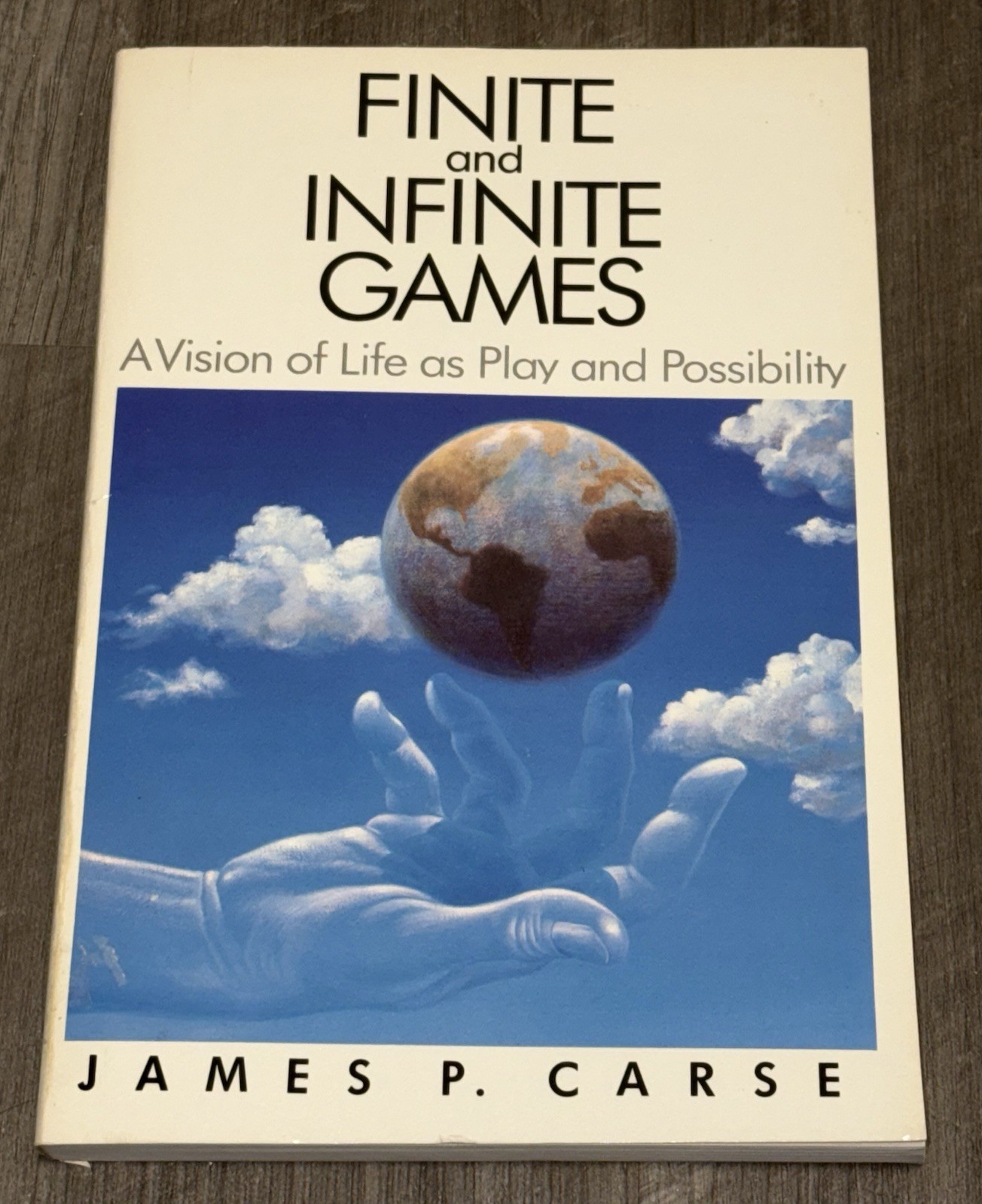Finite and Infinite Games James P. Carse 1986 Edition Philosophy Paperback
