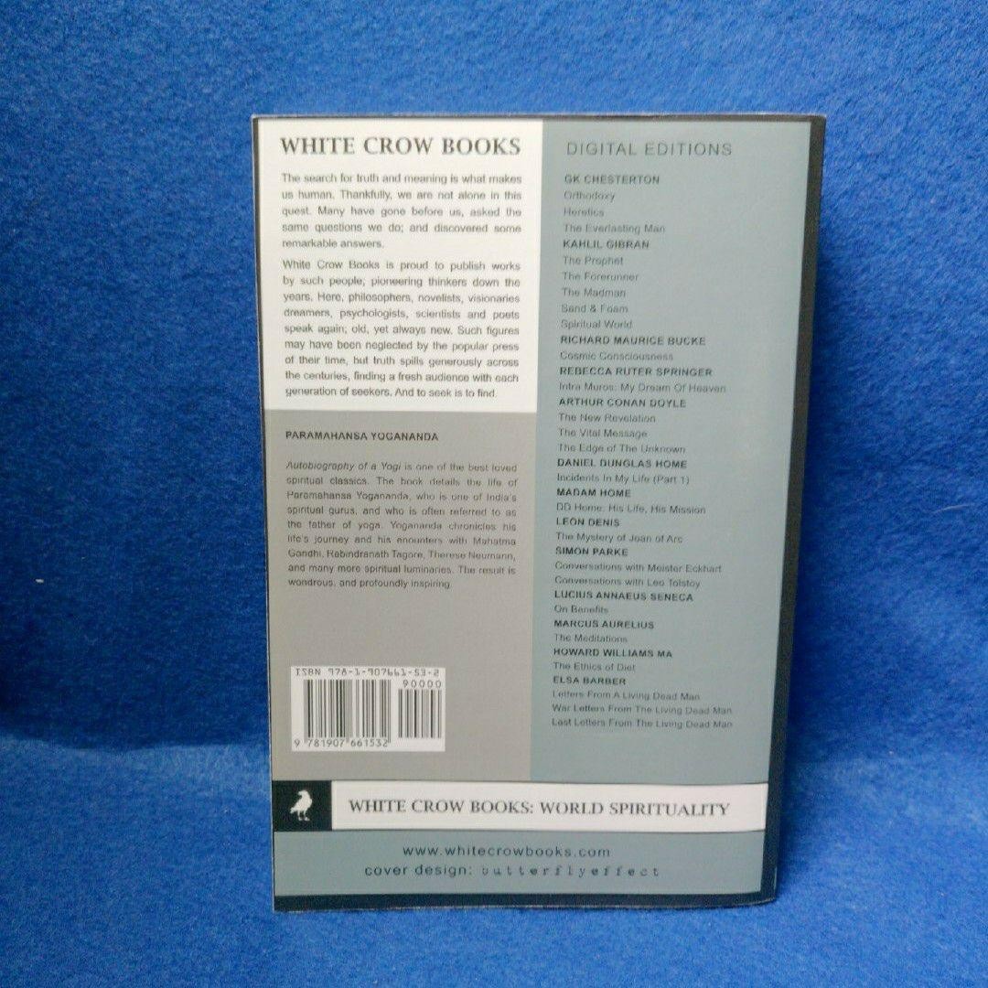 Paramahansa Yogananda Autobiography Of A Yogi White Crow Books Blue Paperback
