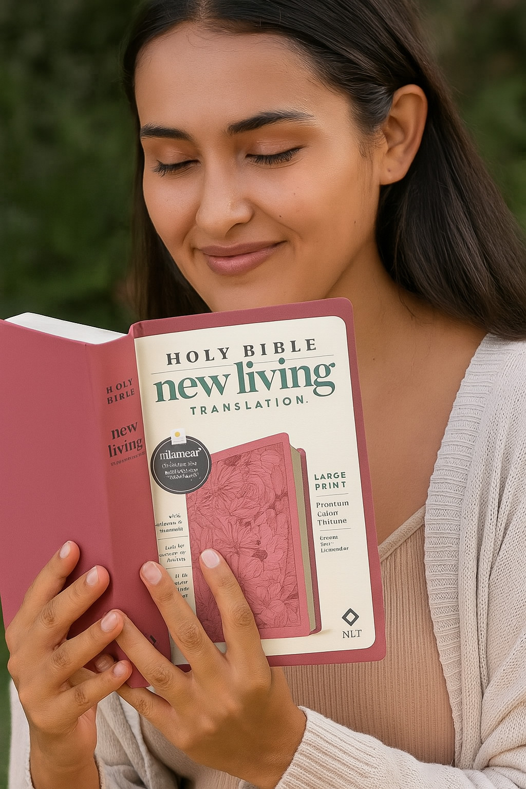 NLT Large Print Premium Value Thinline Bible, Filament Enabled