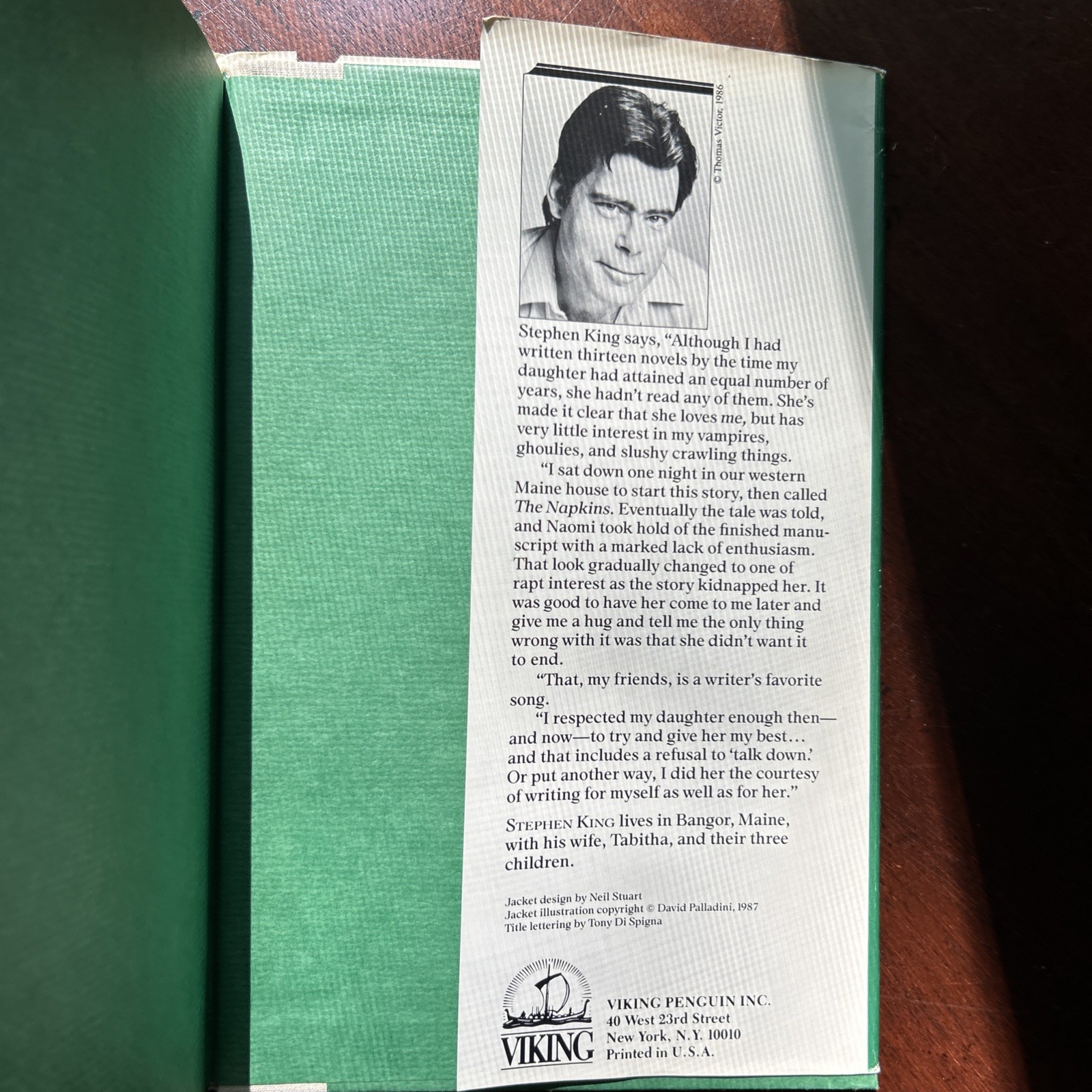 The Eyes of the Dragon by Stephen King 1987 HC First Edition Dust Jacket