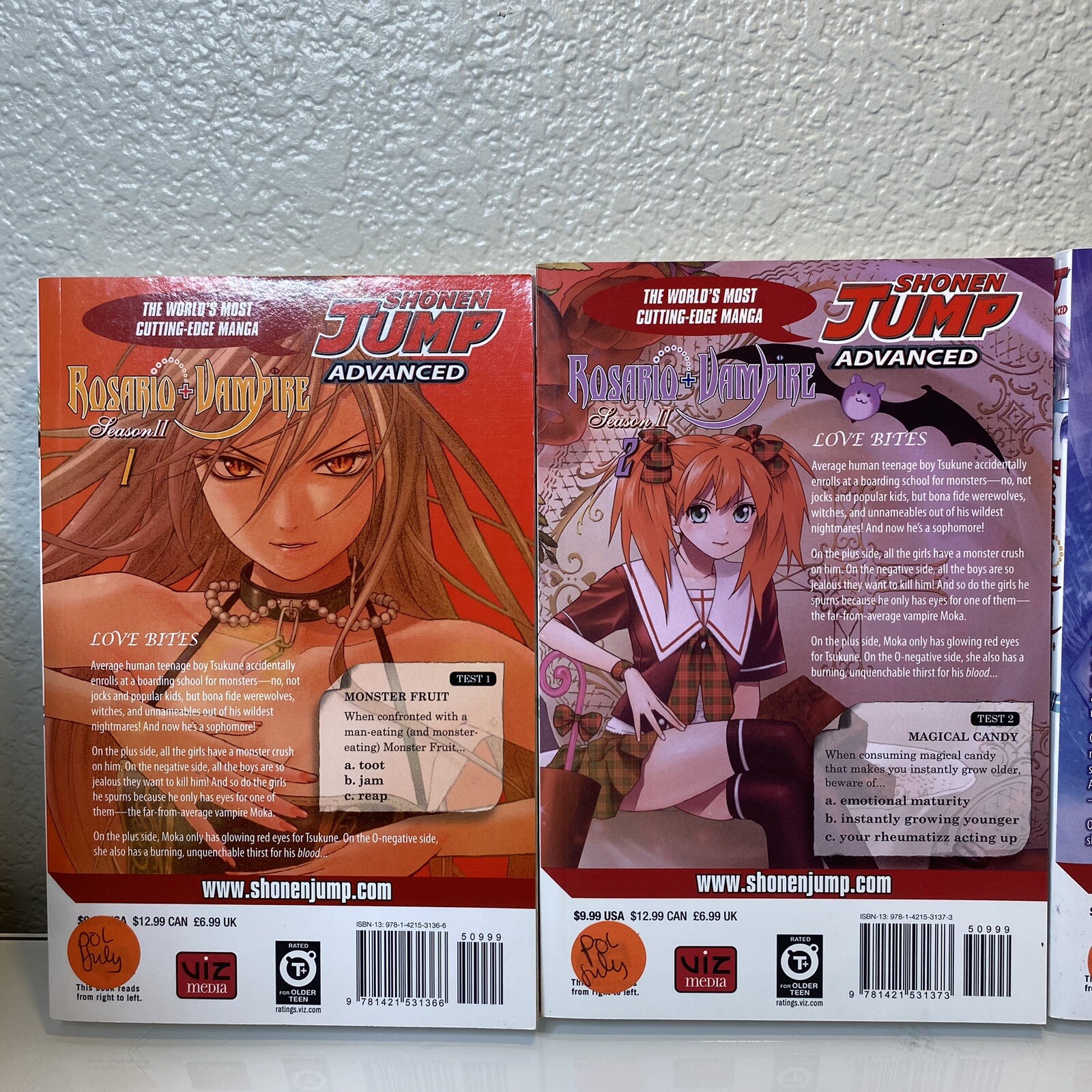 Rosario + Vampire Manga Season 1 Vol. 1 – 10 + Season 2 Vol. 1-3 Shonen Jump Viz