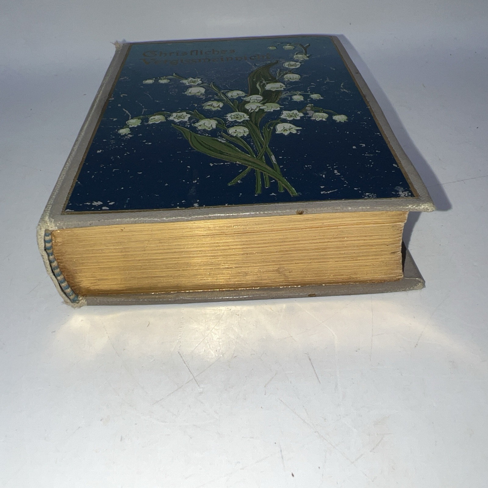 Vintage Forget Me Not German Prayer Book “Christliches Vergissmeinnicht”
