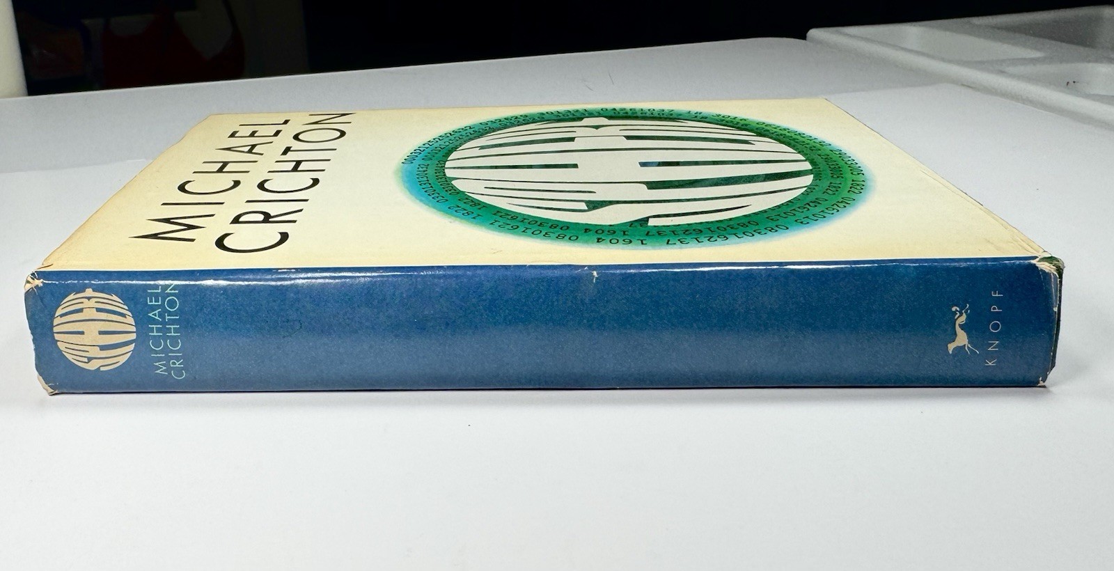 1987 Michael Crichton Sphere Borzoi Books Book Club Edition A. A. Knopf Inc Exc!