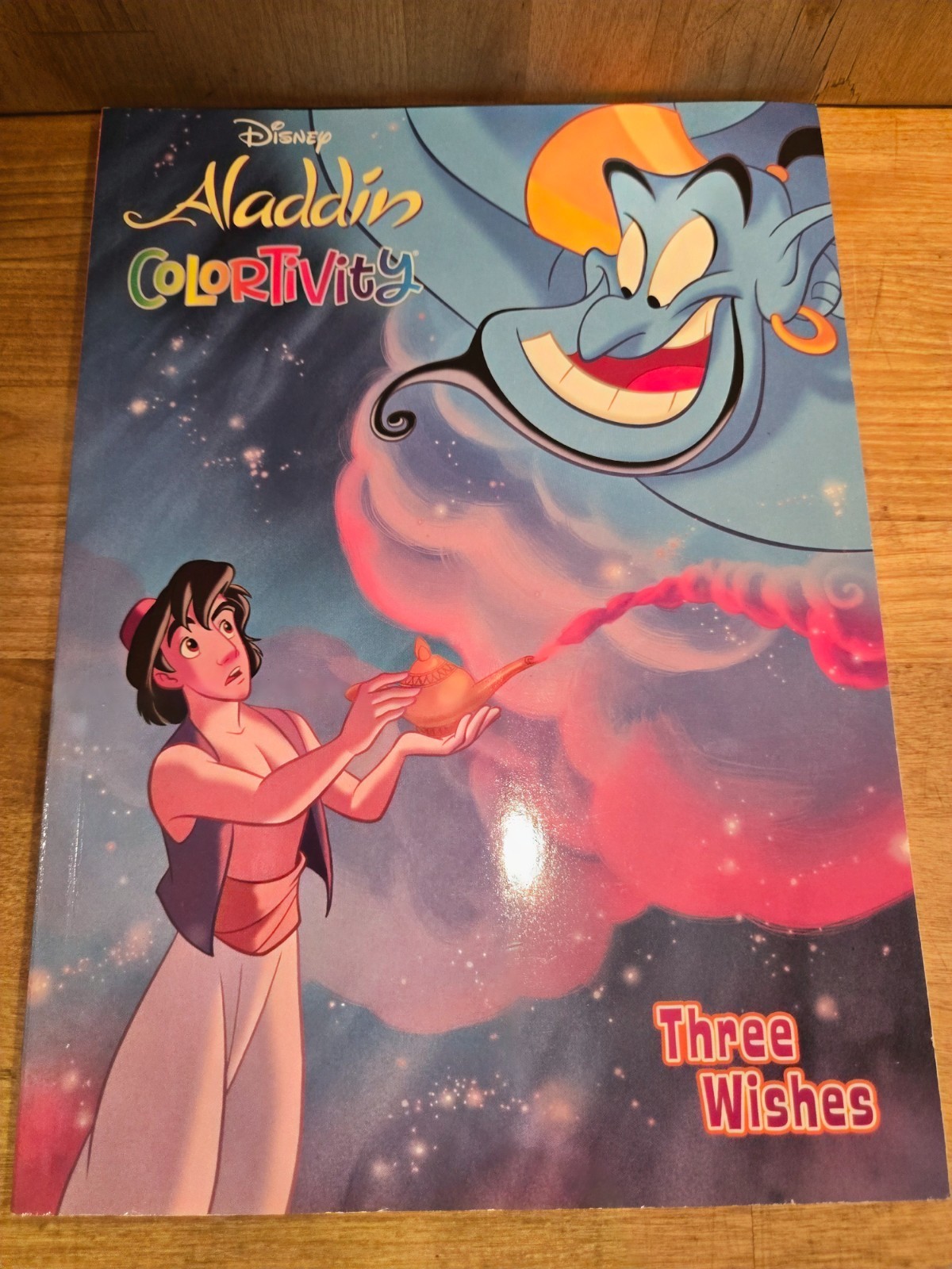 Disney Aladdin Three Wishes Colortivity Coloring Book🆕🆓Ship