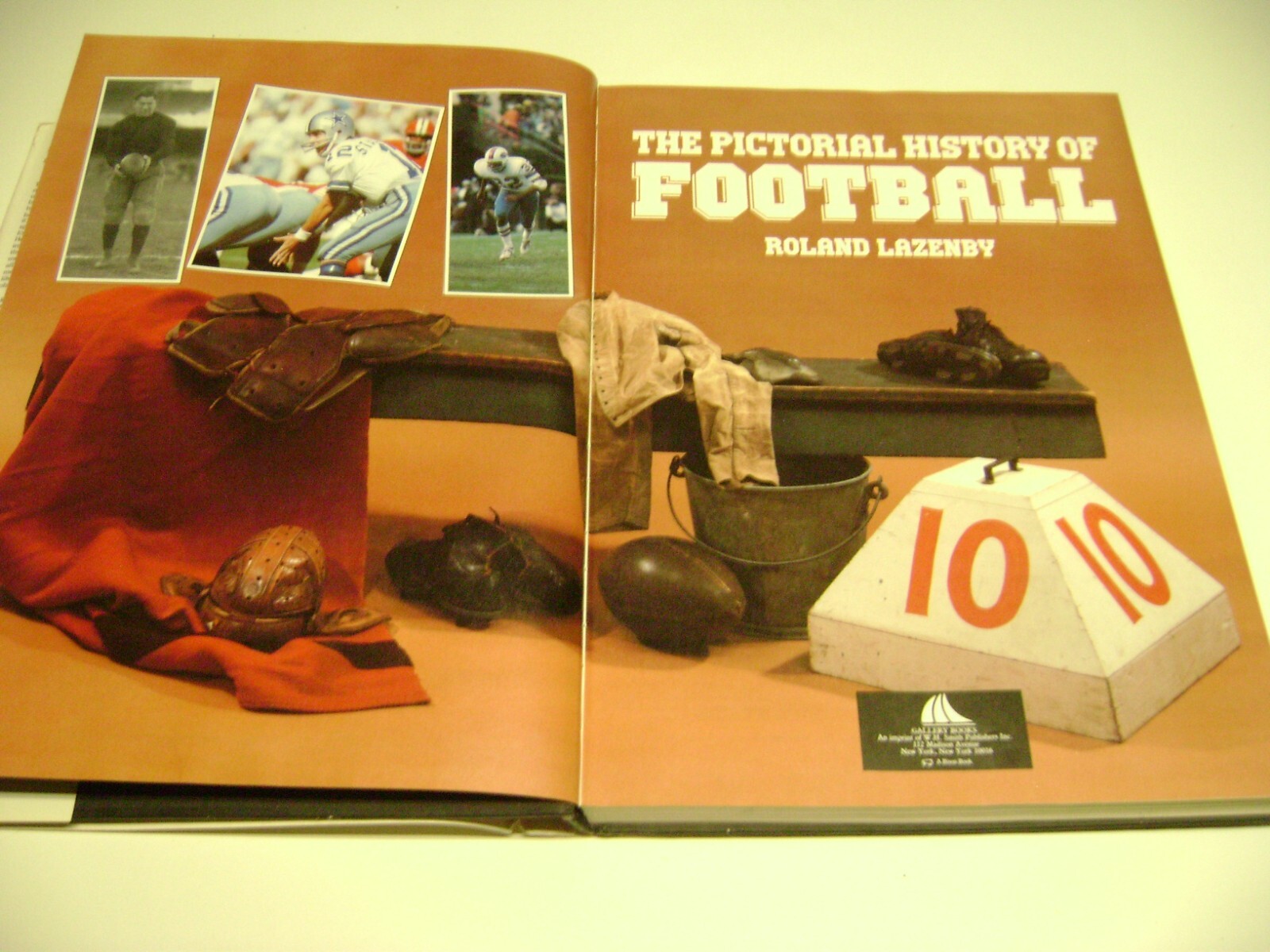 Huge 1987 Hardcover Book THE PICTORIAL HISTORY OF FOOTBALL,420 Pages Many Photos