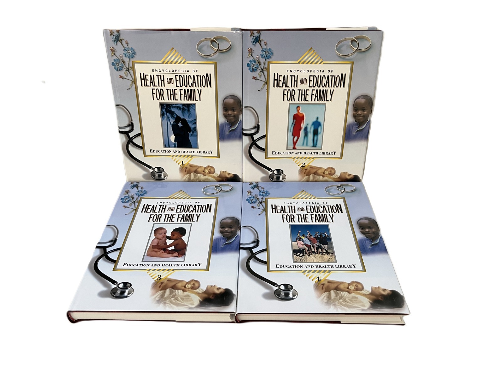 Lot of 4: Encyclopedia of Health & Education for the Family Volumes 1-4