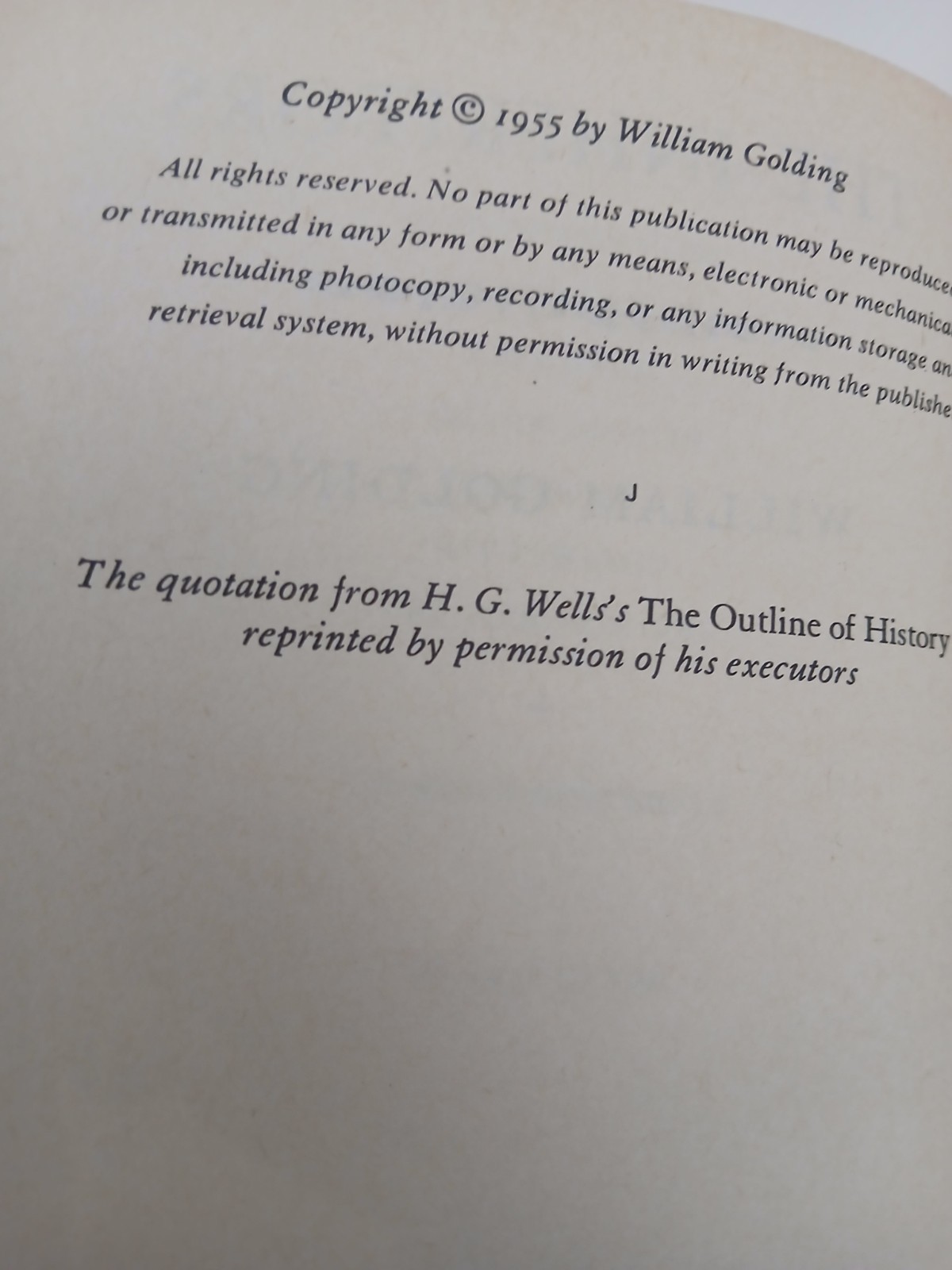 The Inheritors by William Golding First American Edition 1962 PB VGC [139]