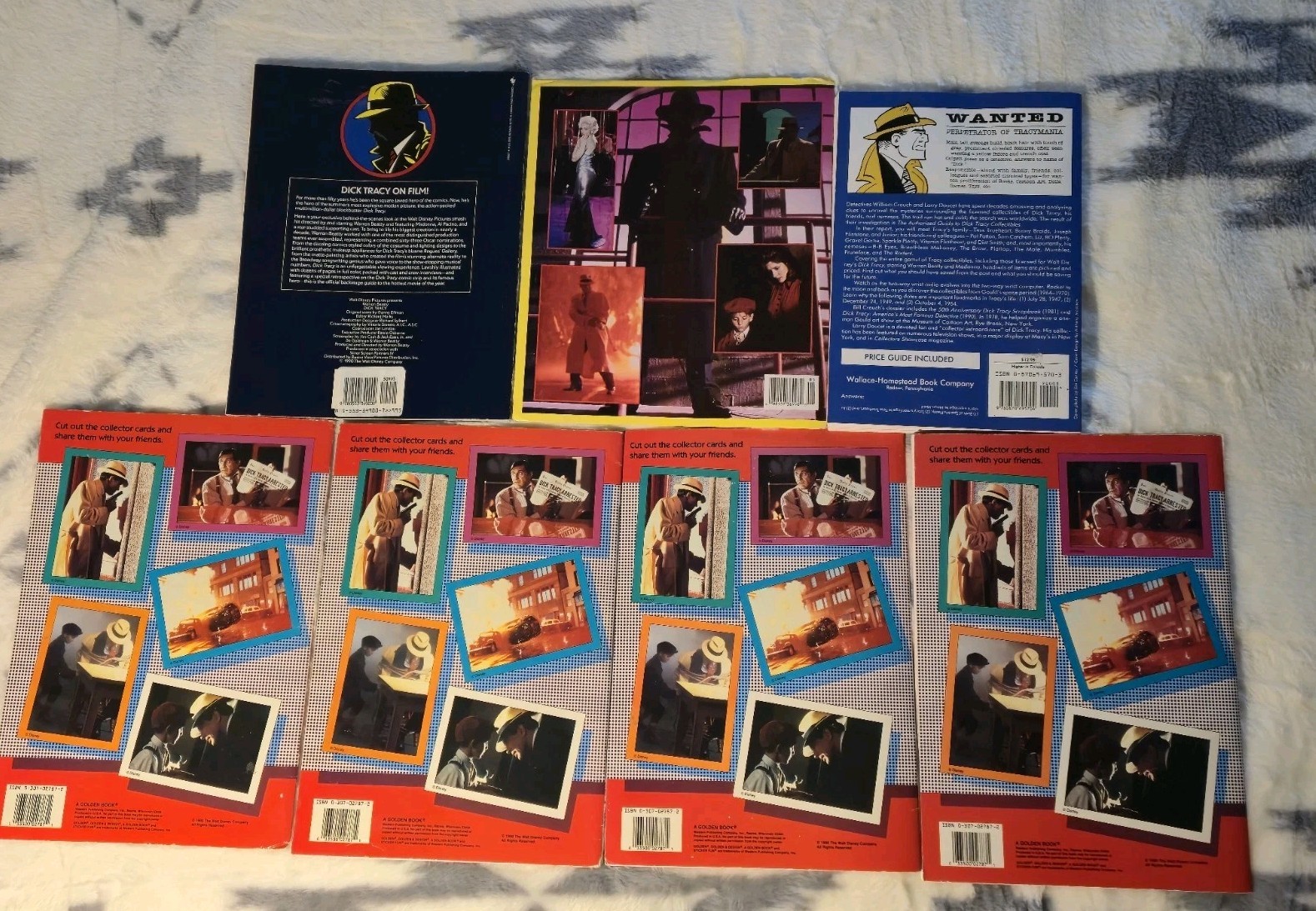 Dick Tracy Book Lot Sticker Fun Coloring Books Poster Book Movie Collectors Guid