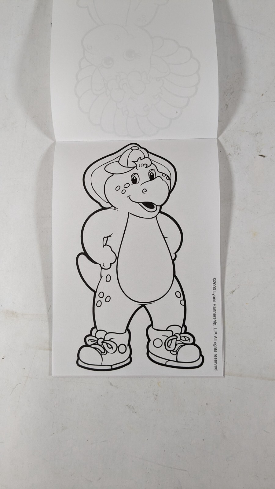 Barney’s Birthday coloring book. 4 books per pack. 4 pages per book New