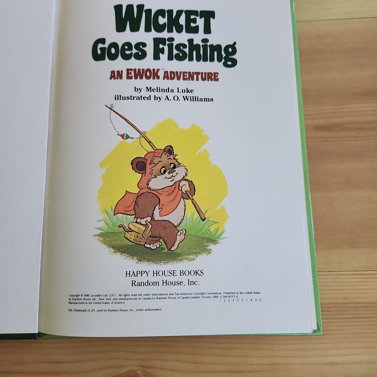 2 An Ewok adventure Hardcover Books The Shadow Stone, Wicket Goes Fishing