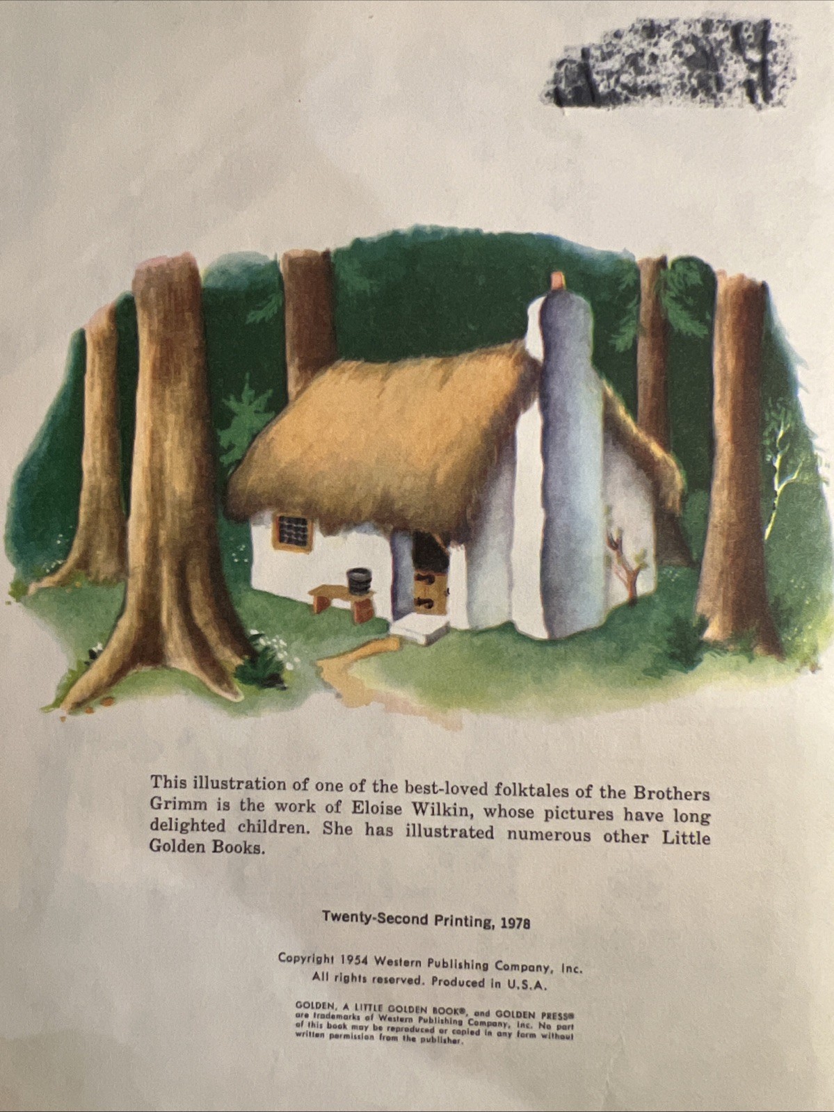 Vintage A Little Golden Book Hansel And Gretel 491 .59 1978 #4224