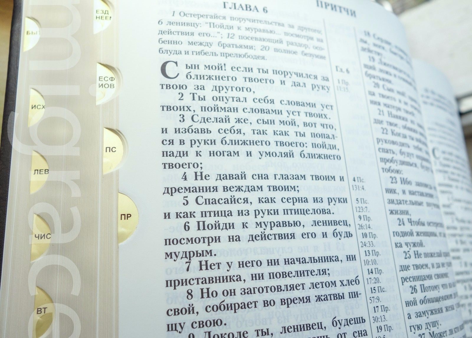 RUSSIAN Table BIBLE black leatherette soft cover Indexes 29x22cm Gift Box Библия