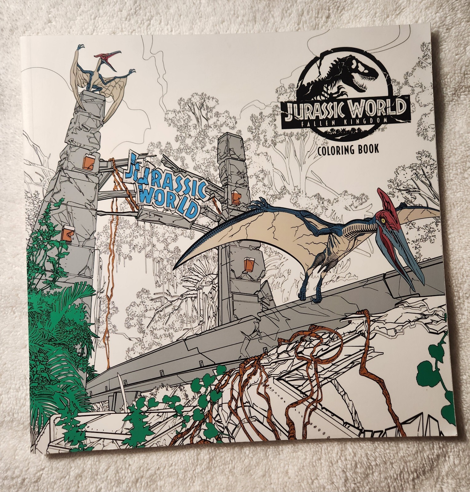 Jurassic World: Fallen Kingdom Adult Coloring Book Brand new!