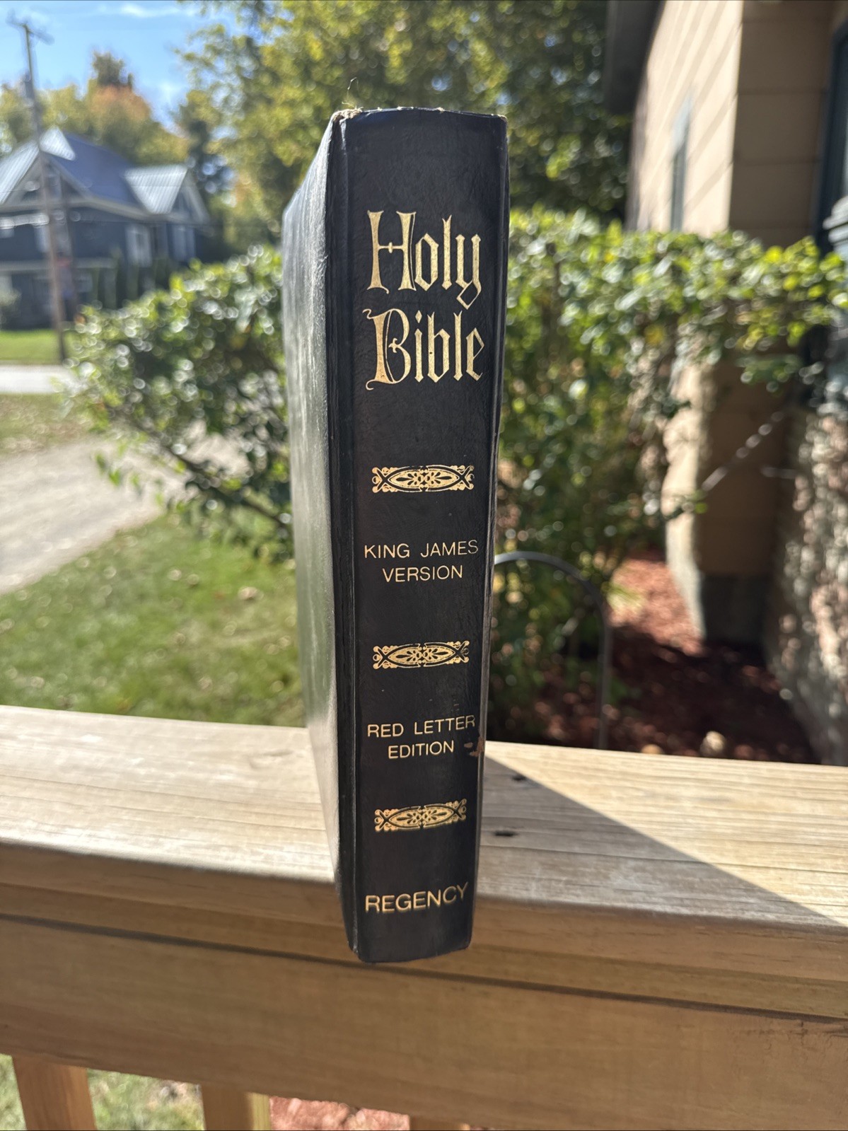 Vintage 1978 Nelson/Regency Family Bible Red Letter KJV Large 8” X 11” Holy Bib