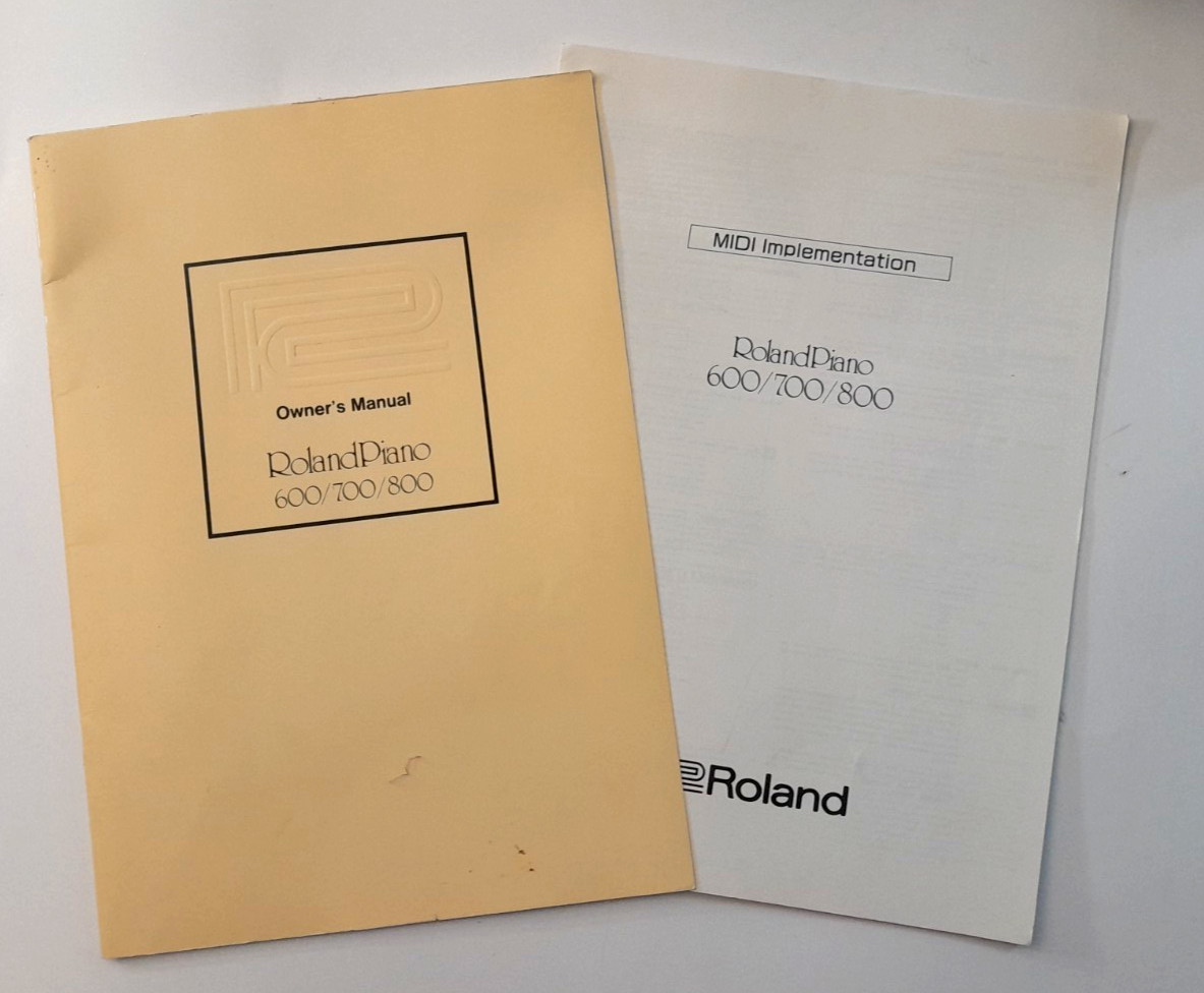 Roland Piano Owner’s Manual 600 700 800 & Midi Implementation