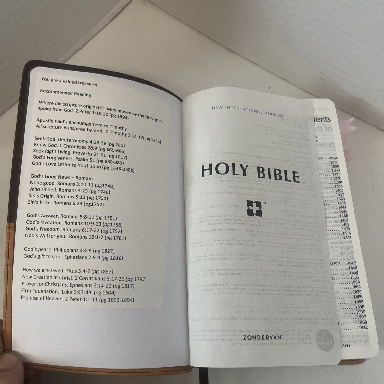 NIV Church Holy Bible Large Print By Zondervan 2011 Leather Soft Cover