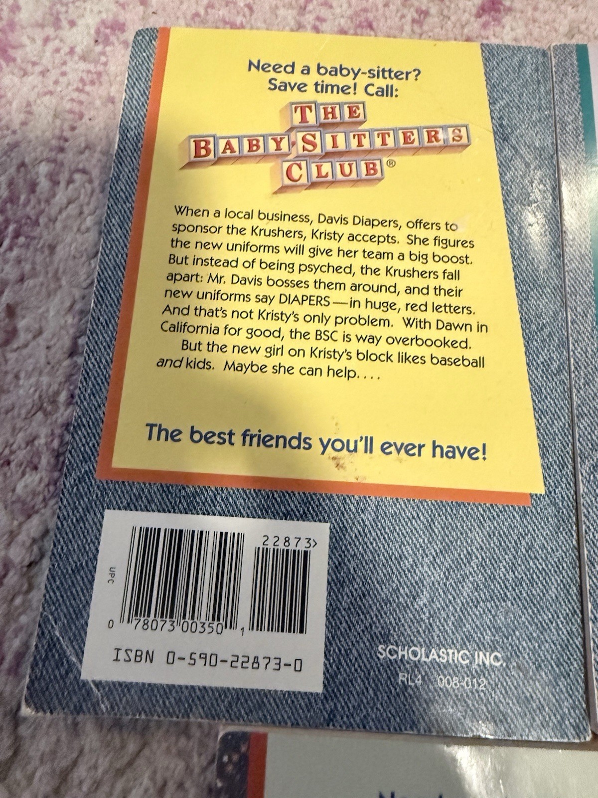 Lot Of 5 Vintage Babysitters Club Chapter Books #89, 95, 96, 102, 111 Scholastic