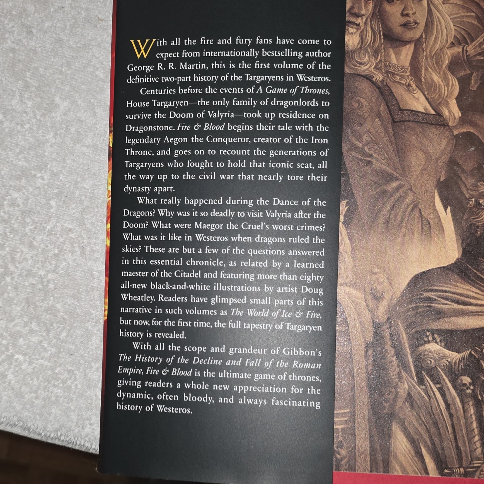 Fire and Blood Hardcover Book by George R. R. Martin, Doug Wheatley – Targaryen…