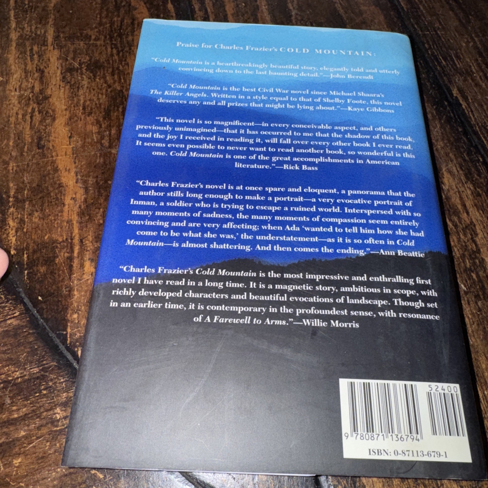 Vintage 1997 Cold Mountain by Charles Frazier – First Edition