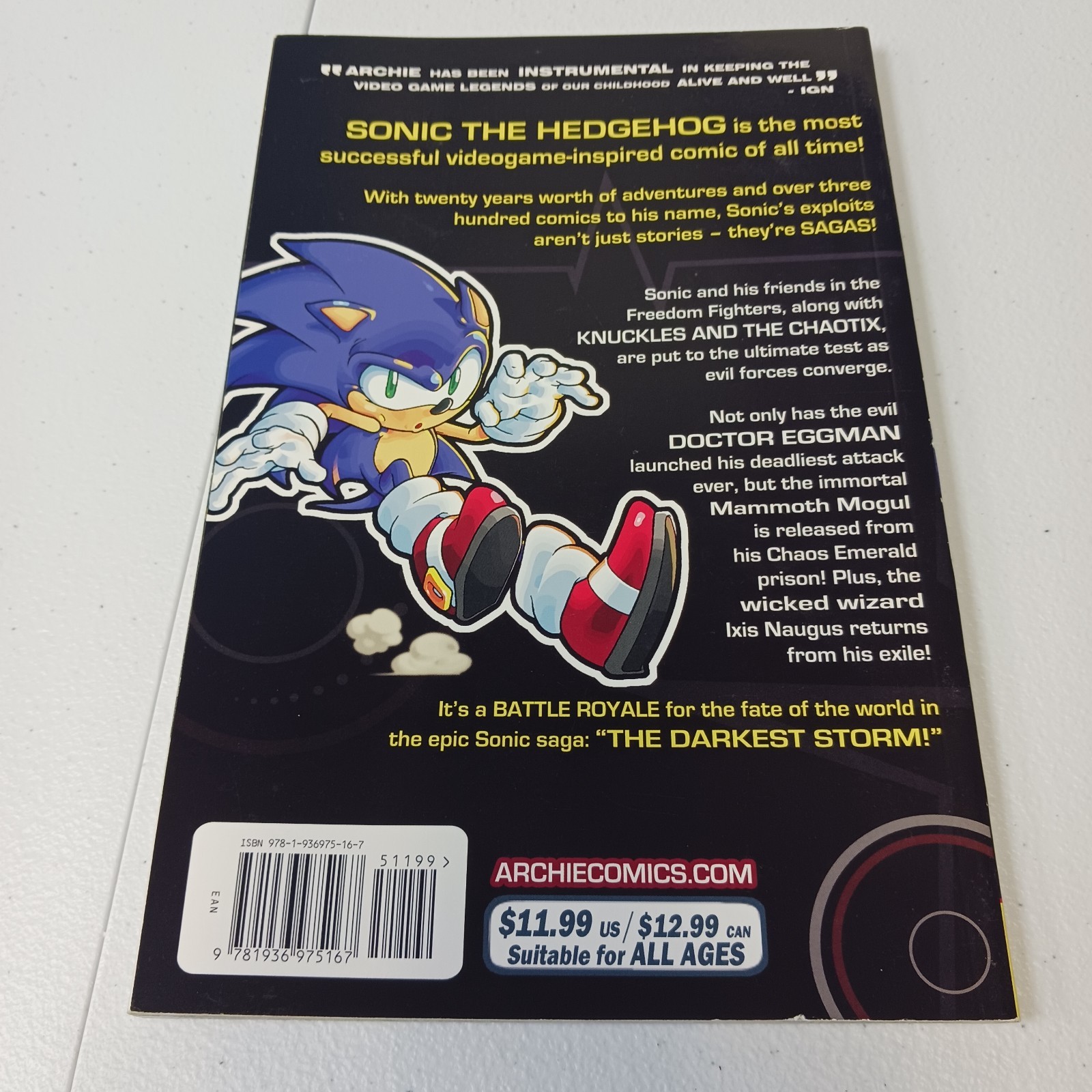 “Darkest Storm” – Sonic Saga Series No. 1 by Flynn, Fry; Amash (2012, PB)