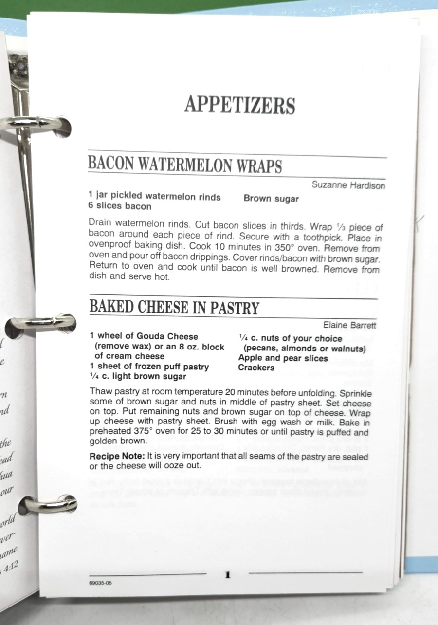 By His Hands We Are Fed Cookbook 2005 First Baptist Church Albany, GA 198 pages