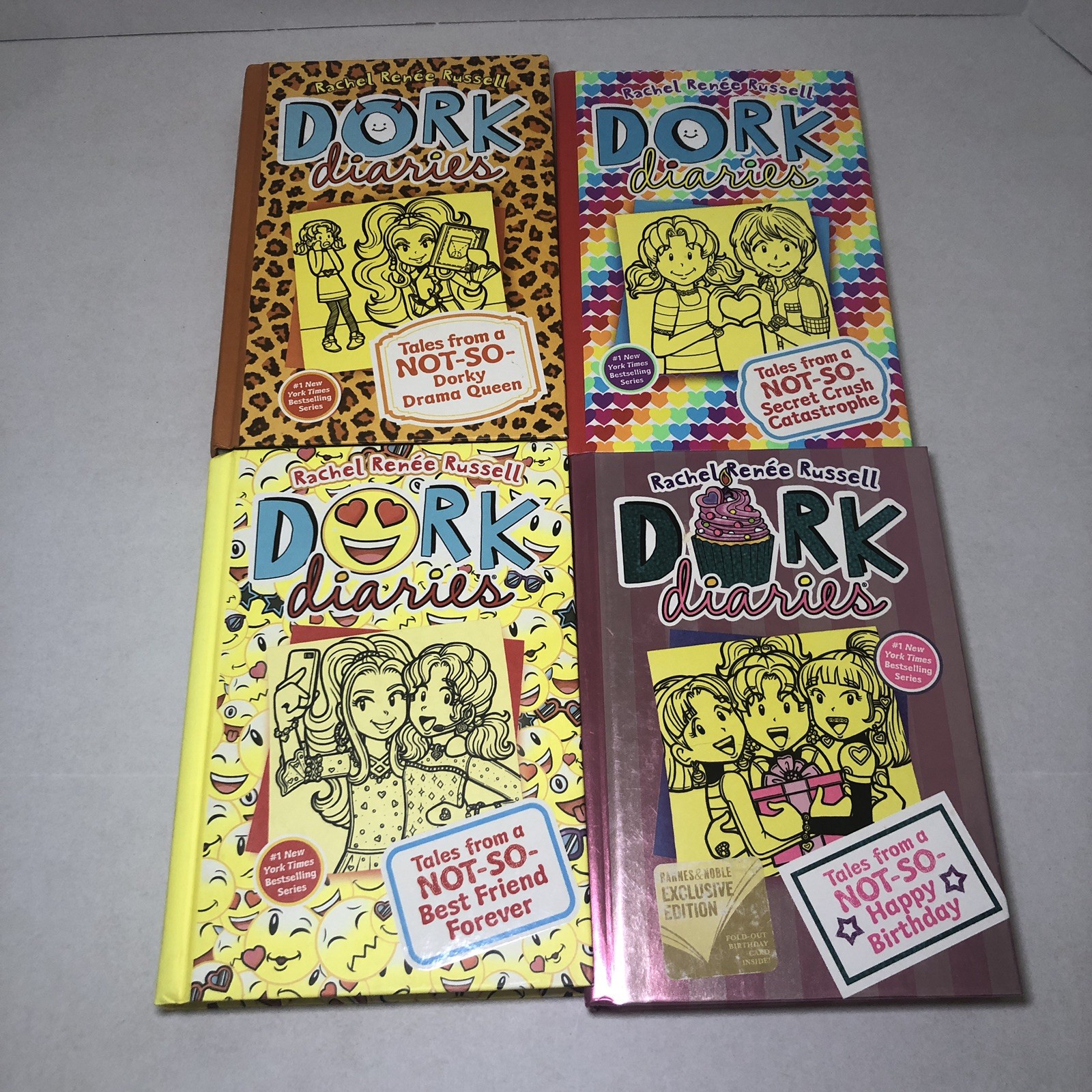 Lot 8 Dork Diaries by Rachel Renee Russell Hard Cover Exclusive Edition