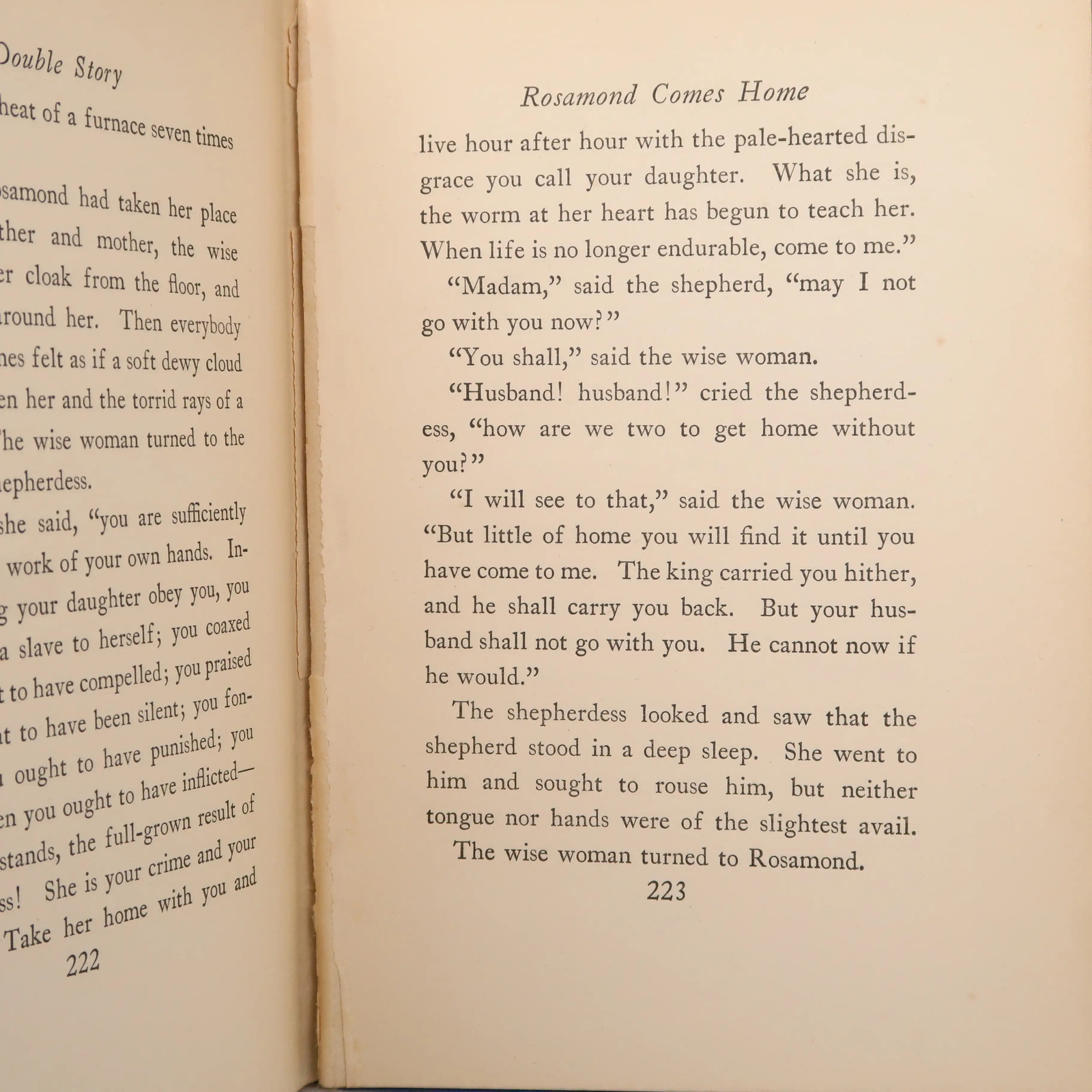 A Double Story by George Macdonald (Harcourt, Brace, & Co) Vintage Hardcover