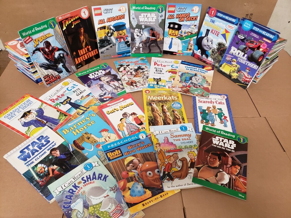 Lot of 10 Level 1~RL~Ready to-I Can Read-Step into Reading-Learn Read Books MIX