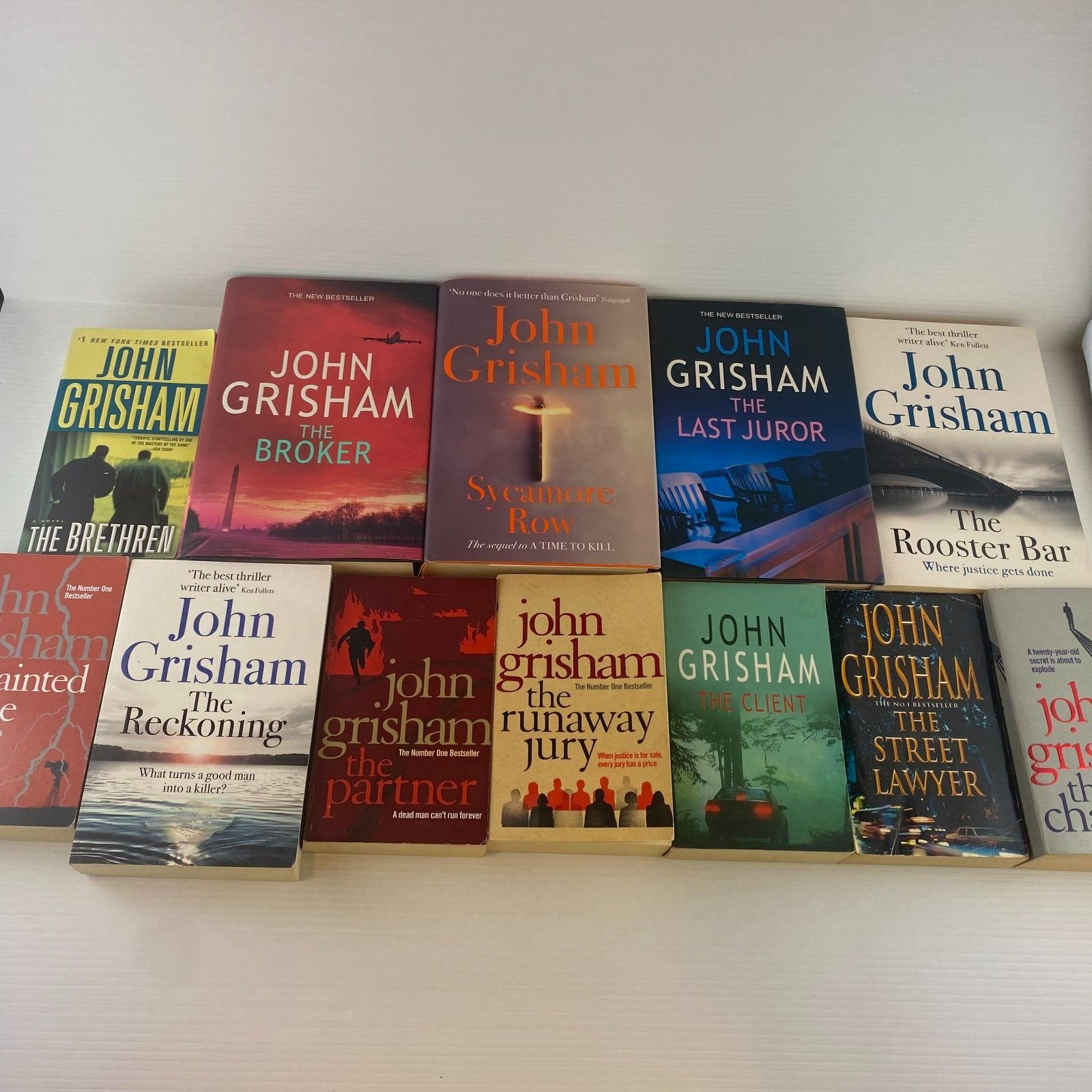 JOHN GRISHAM BUNDLE x 12 books PAPERBACK and HARDCOVER MIX CRIME THRILLER