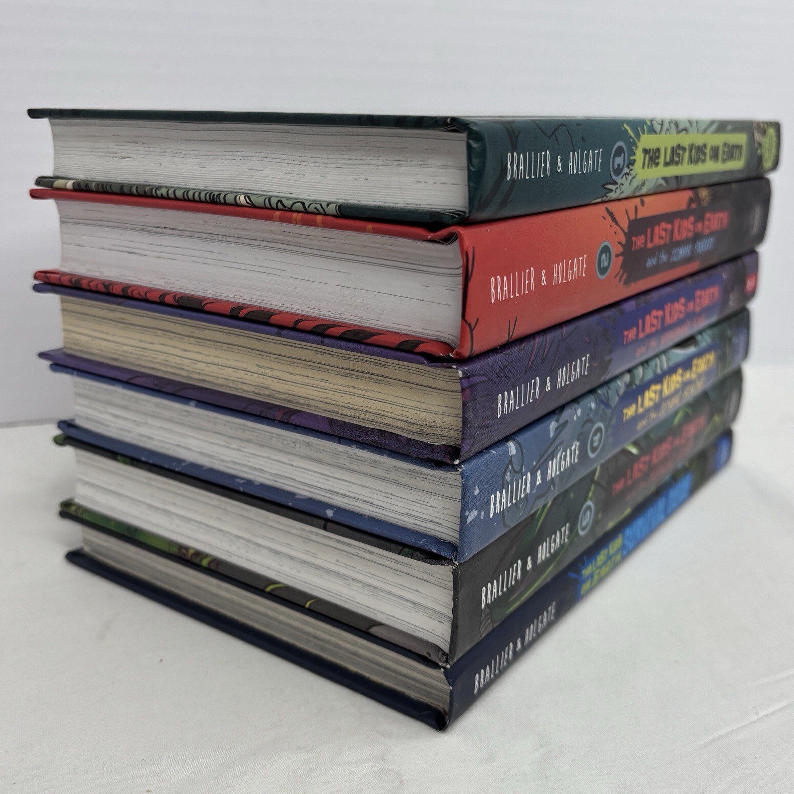 Set of 6 The Last Kids On Earth Series Books Brallier Hardcover 1-5 & Survival