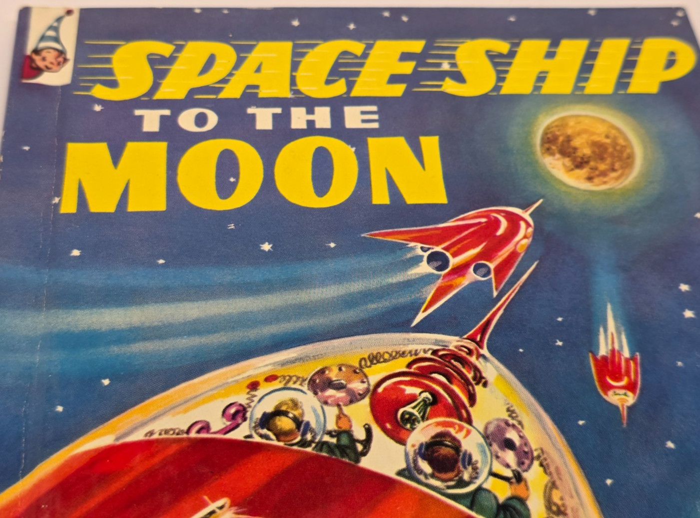 Vintage 1952 Space Ship To The Moon Hardcover Book Rand Mcnally