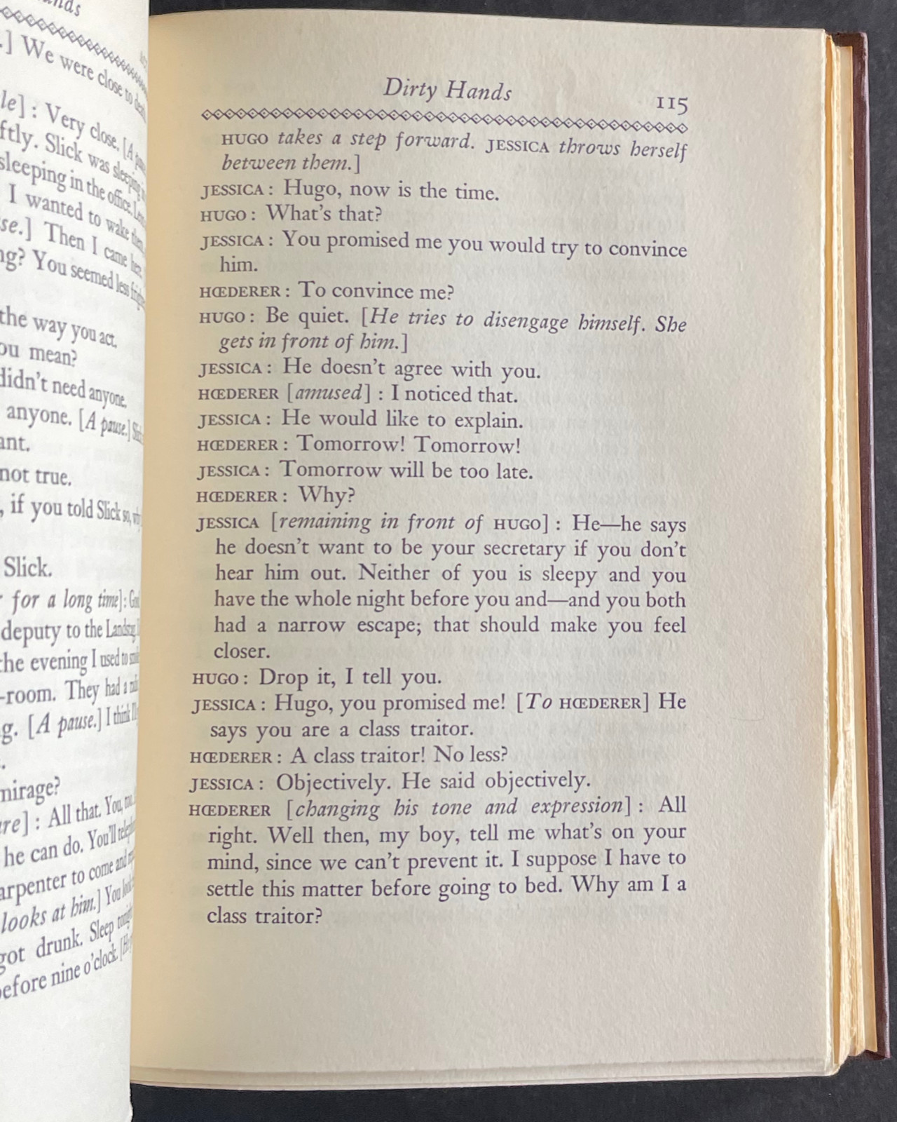 Sartre 1949 THREE PLAYS Knopf First American Edition Used Hardcover