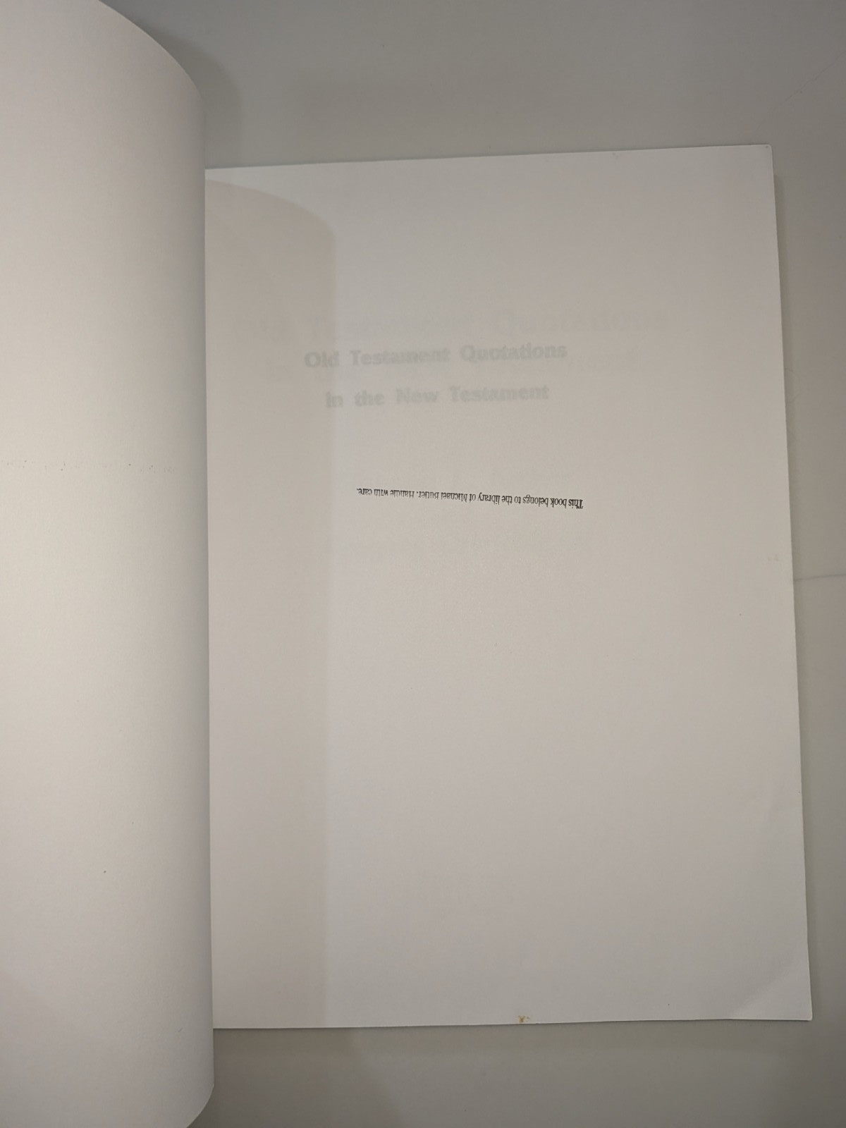 Old Testament Quotations in the New Testament – Archer | 2005 | Wipf & Stock