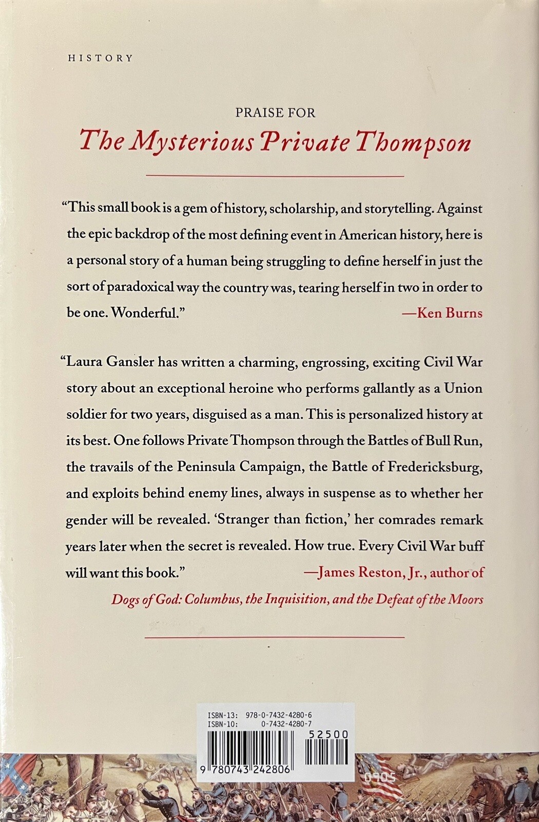 Mysterious Private Thompson, Laura Leeds Handler, Free Press, 1st Ed 2005, NEW