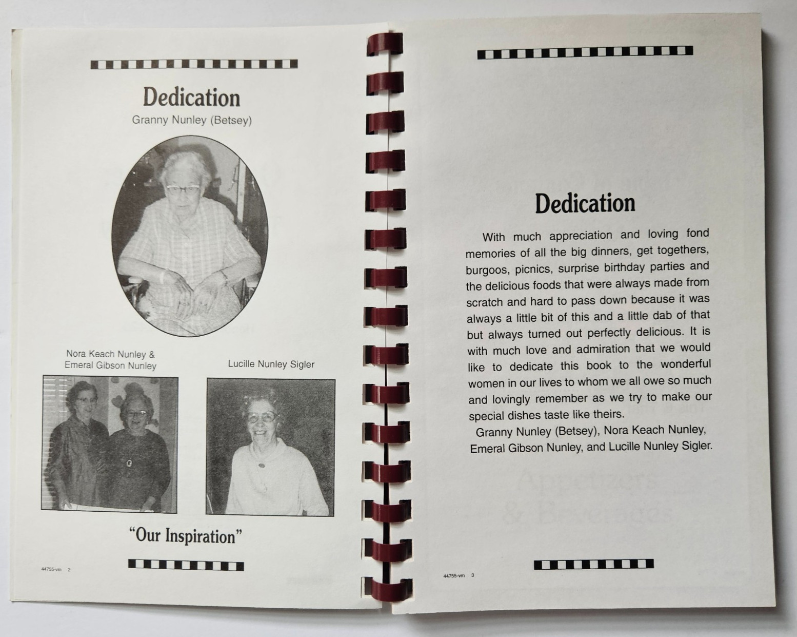 Our Heritage The Nunley Family Morris Press Cookbooks 2002 Henderson, Kentucky