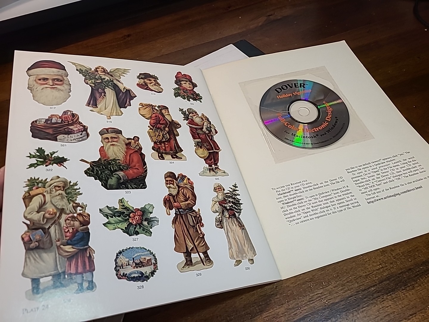 FULL-COLOR HOLIDAY VIGNETTES -CD ROM AND BOOK By DOVER