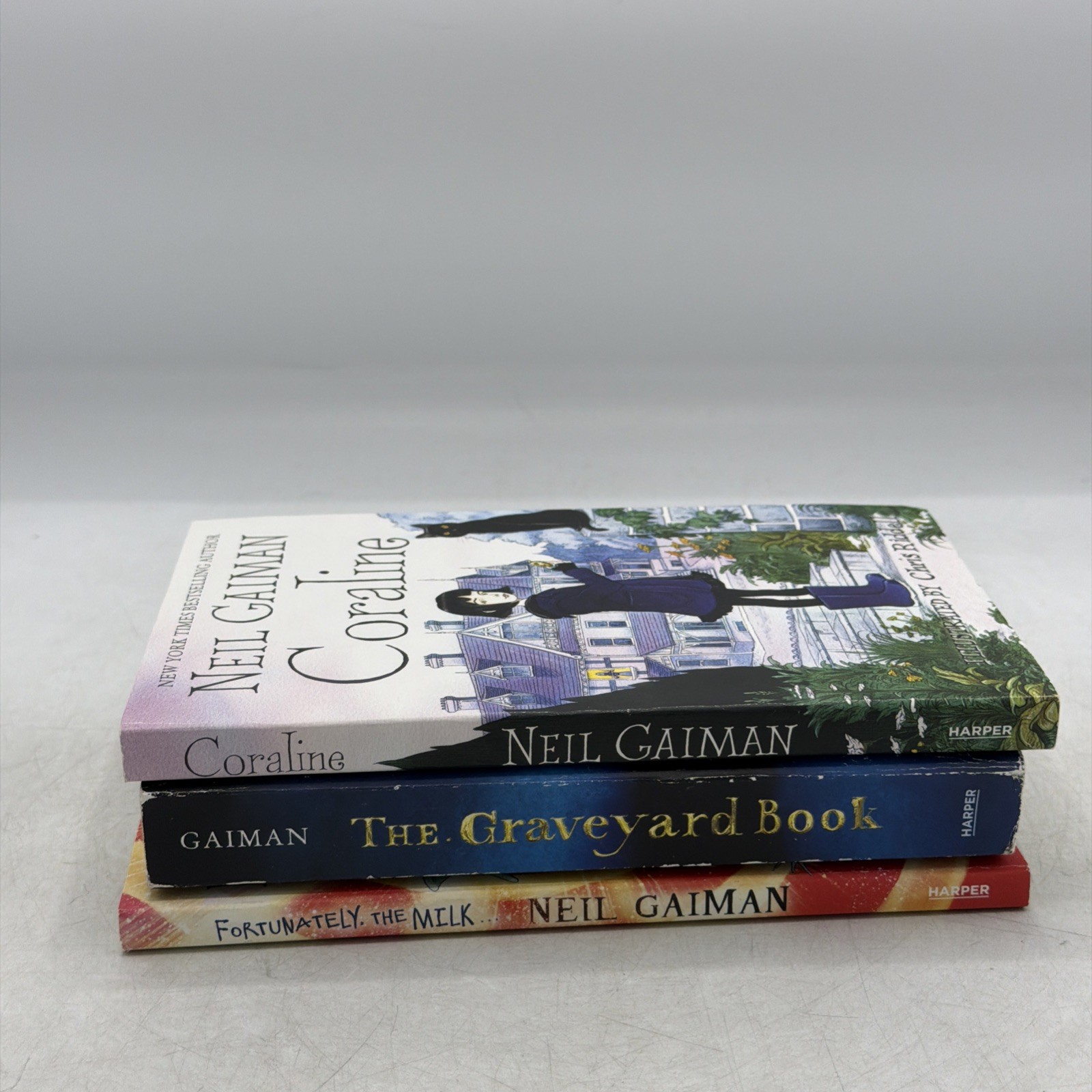 Neil Gaiman/Chris Riddell 3-Book Box – Paperback, by Gaiman Neil – GOOD