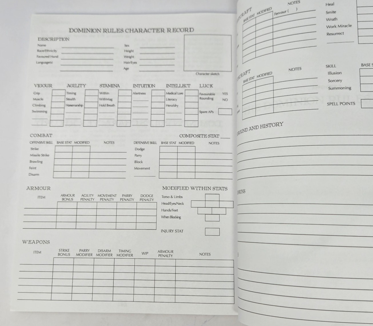 Dominion Rules RPG system Historical Mediaeval Fantasy Easy Generic v3.1.1