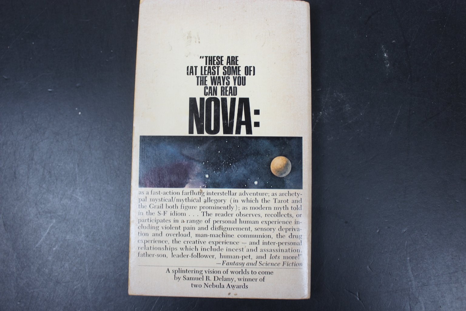 NOVA Samuel R. Delany 1969 Bantam Paperback Sci-Fi Space Opera Classic PB SF