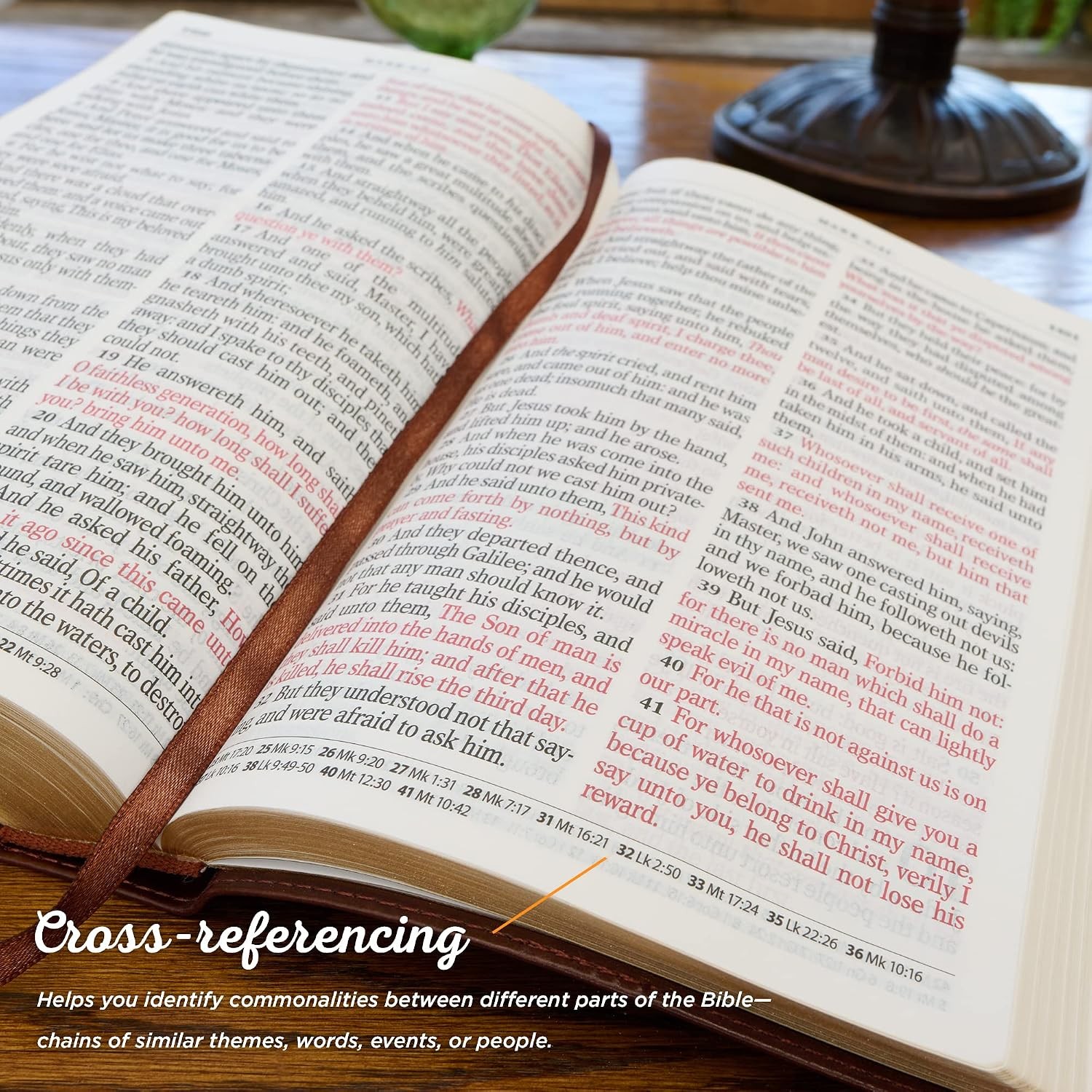 KJV Holy Bible, Giant Print Standard Size Faux Leather Red Letter Edition – Thum