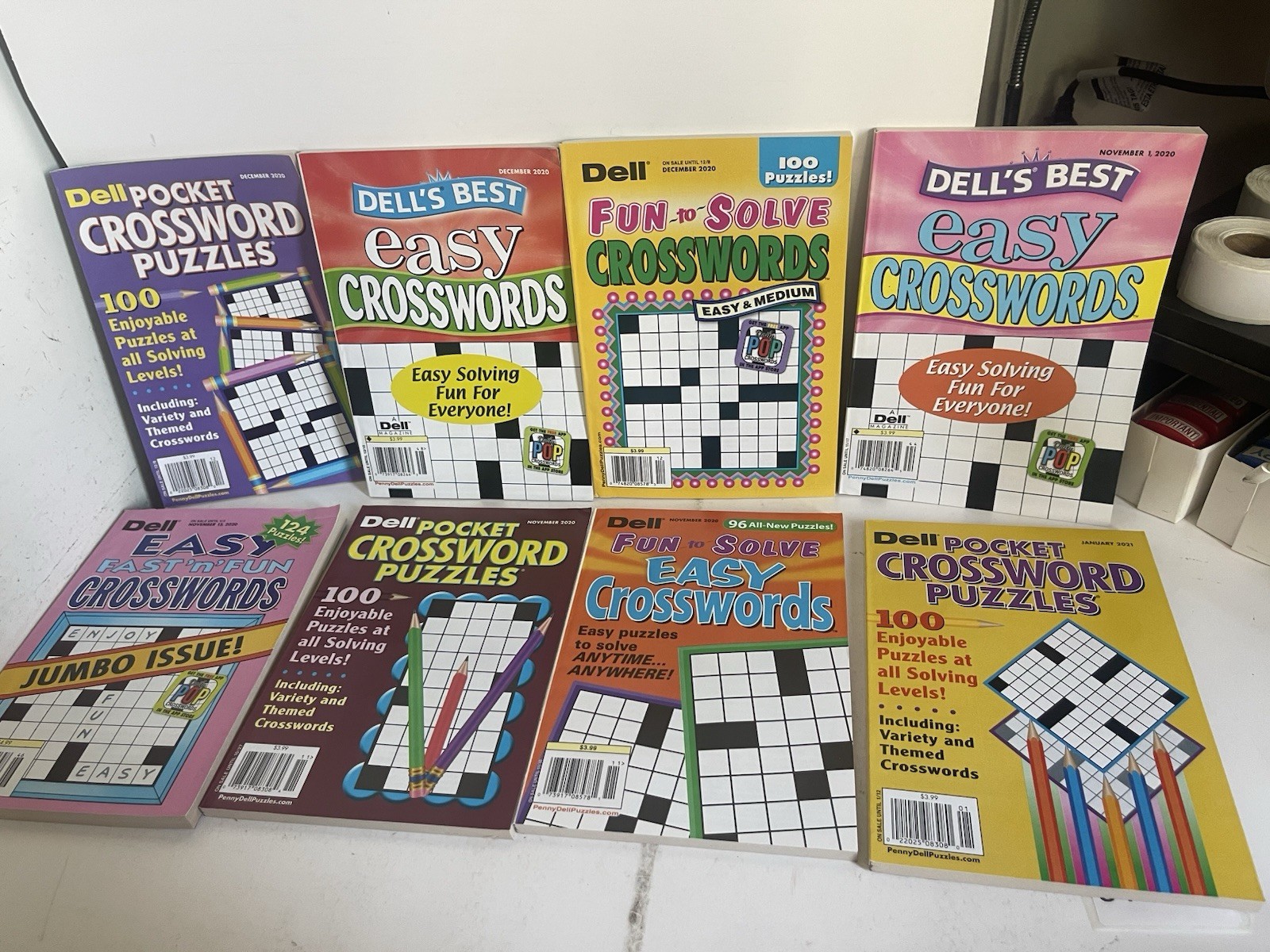 Lot of 33 Penny Press Dell Word Search Puzzle Books Word Seek Random Mix